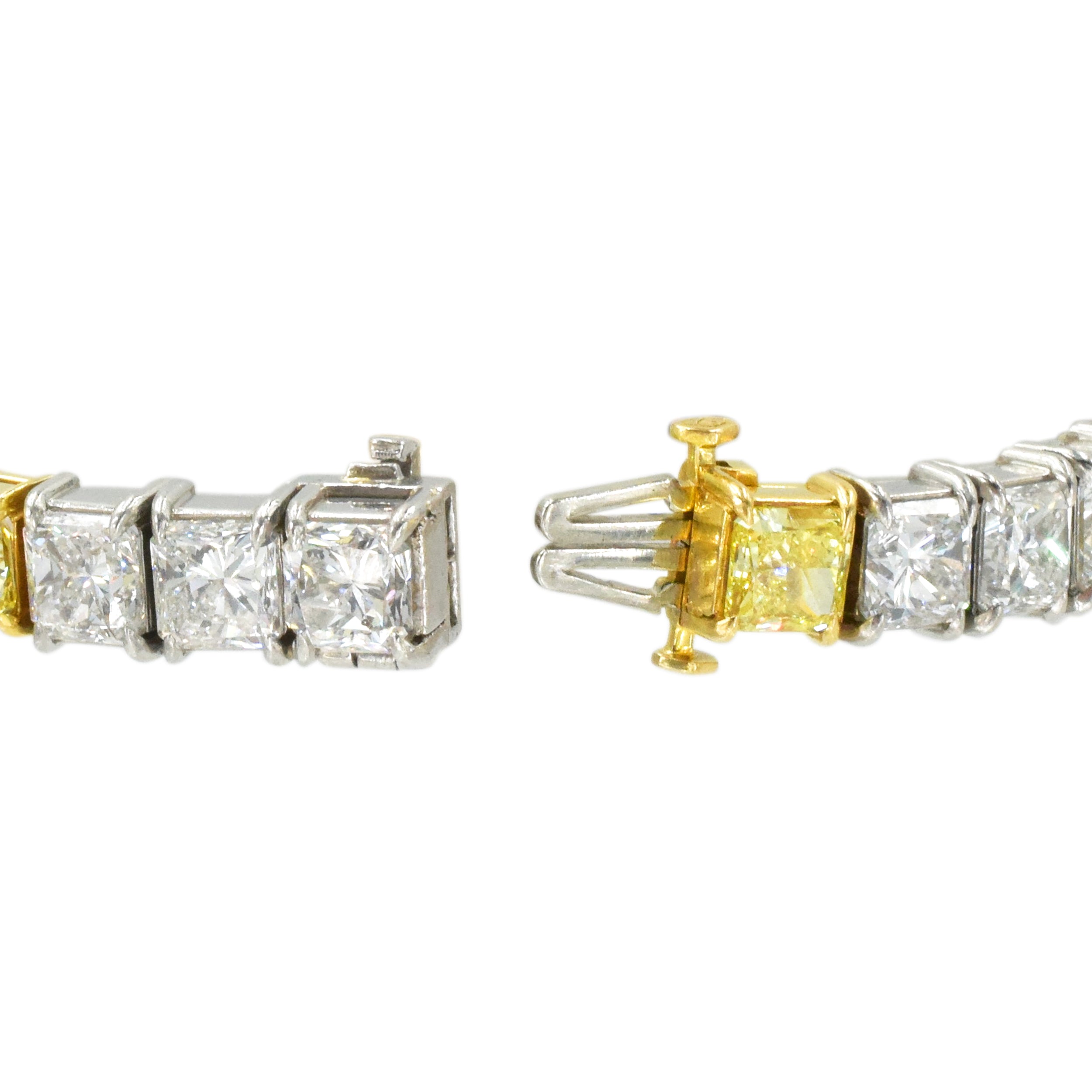 33.37ct. Cartier Yellow & White Diamond Tennis Bracelet