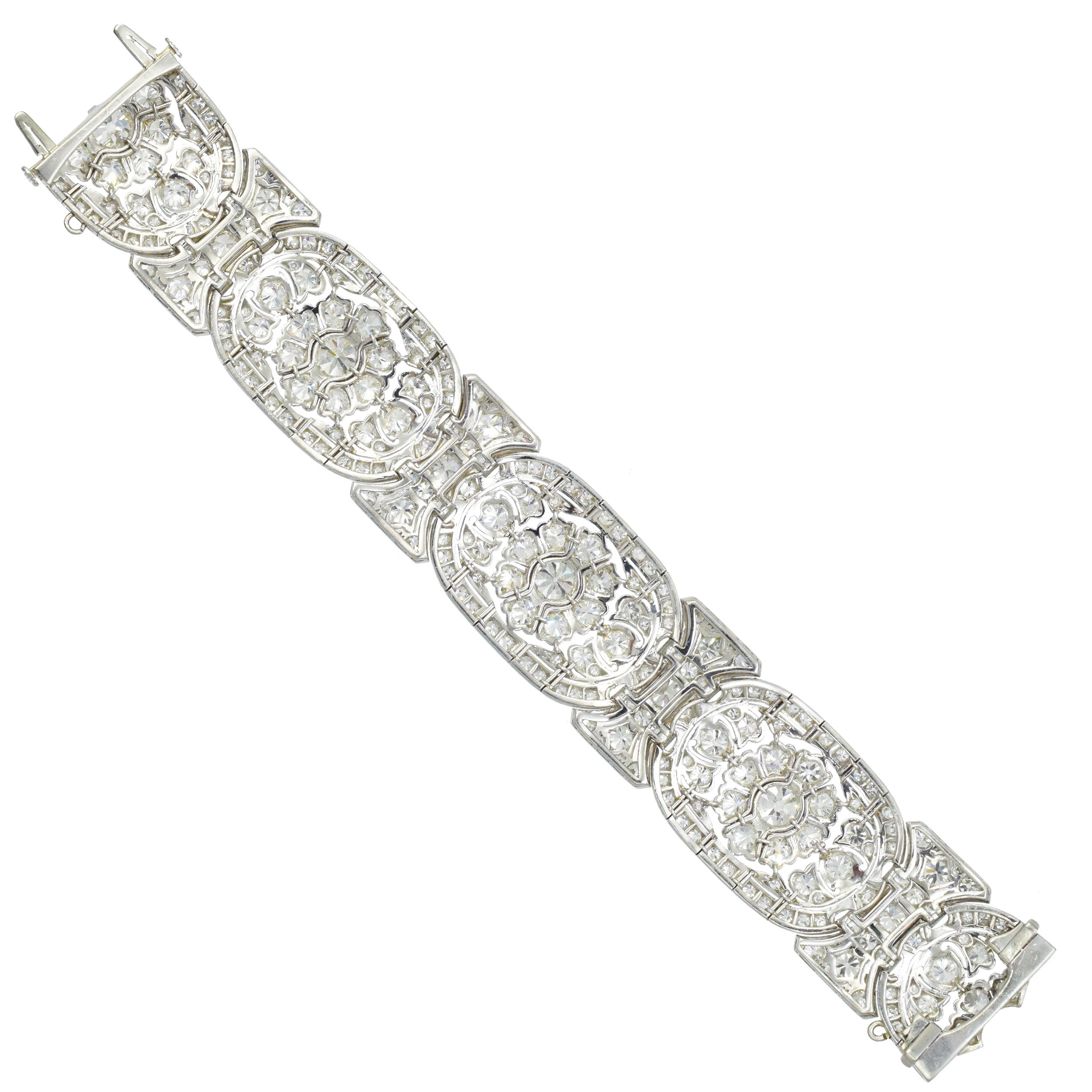 Exquisite Art Deco 40-45ct Diamond Bracelet