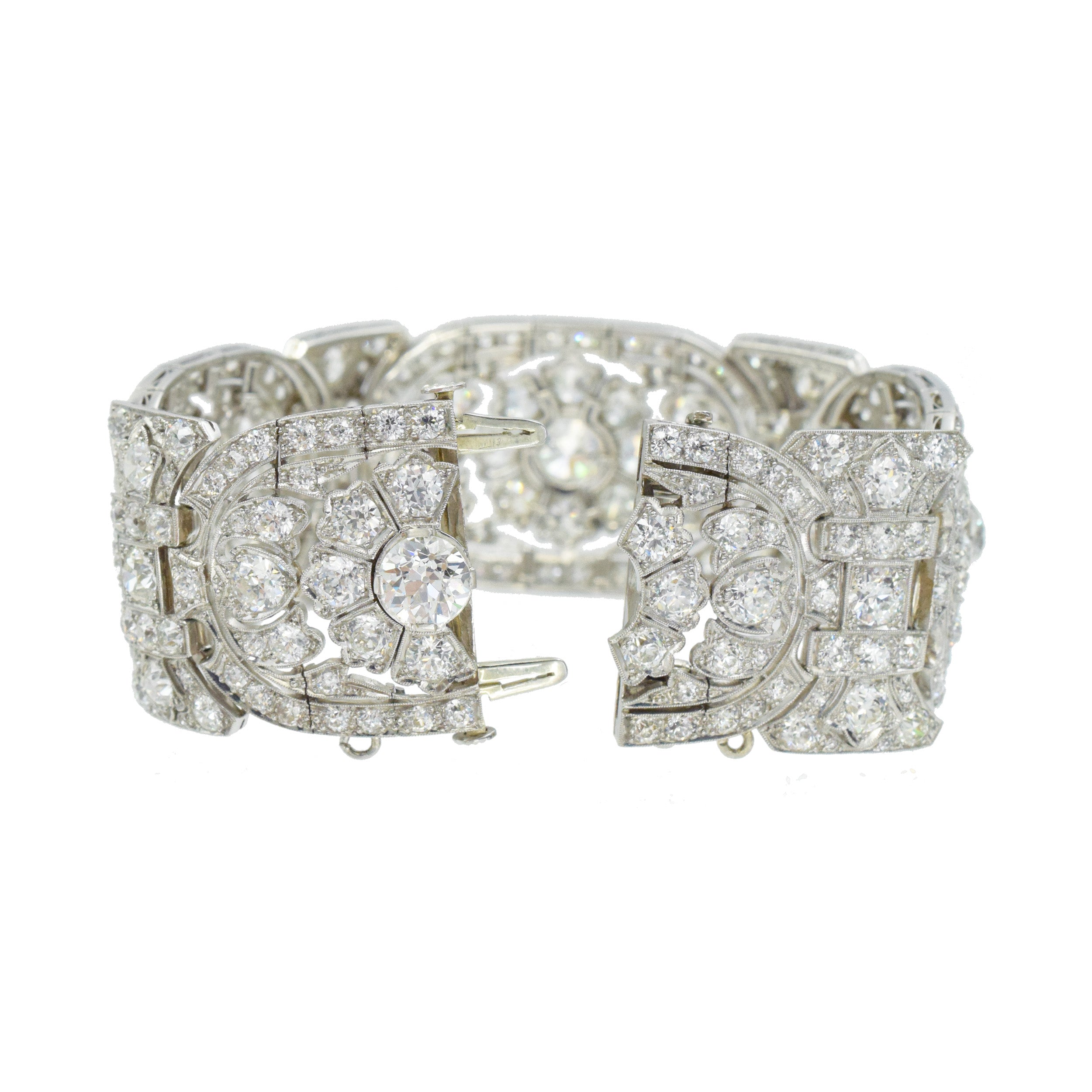 Exquisite Art Deco 40-45ct Diamond Bracelet