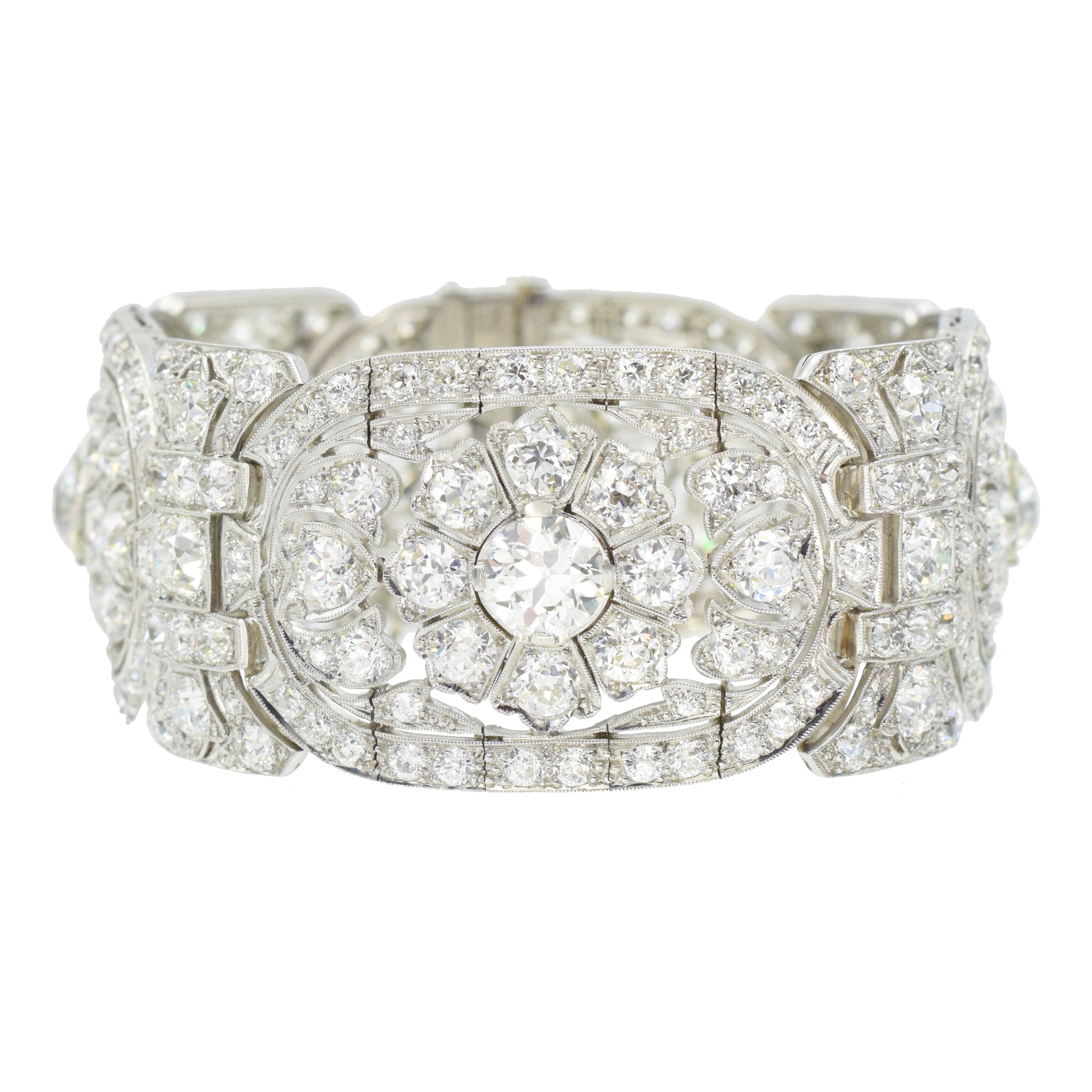 Exquisite Art Deco 40-45ct Diamond Bracelet