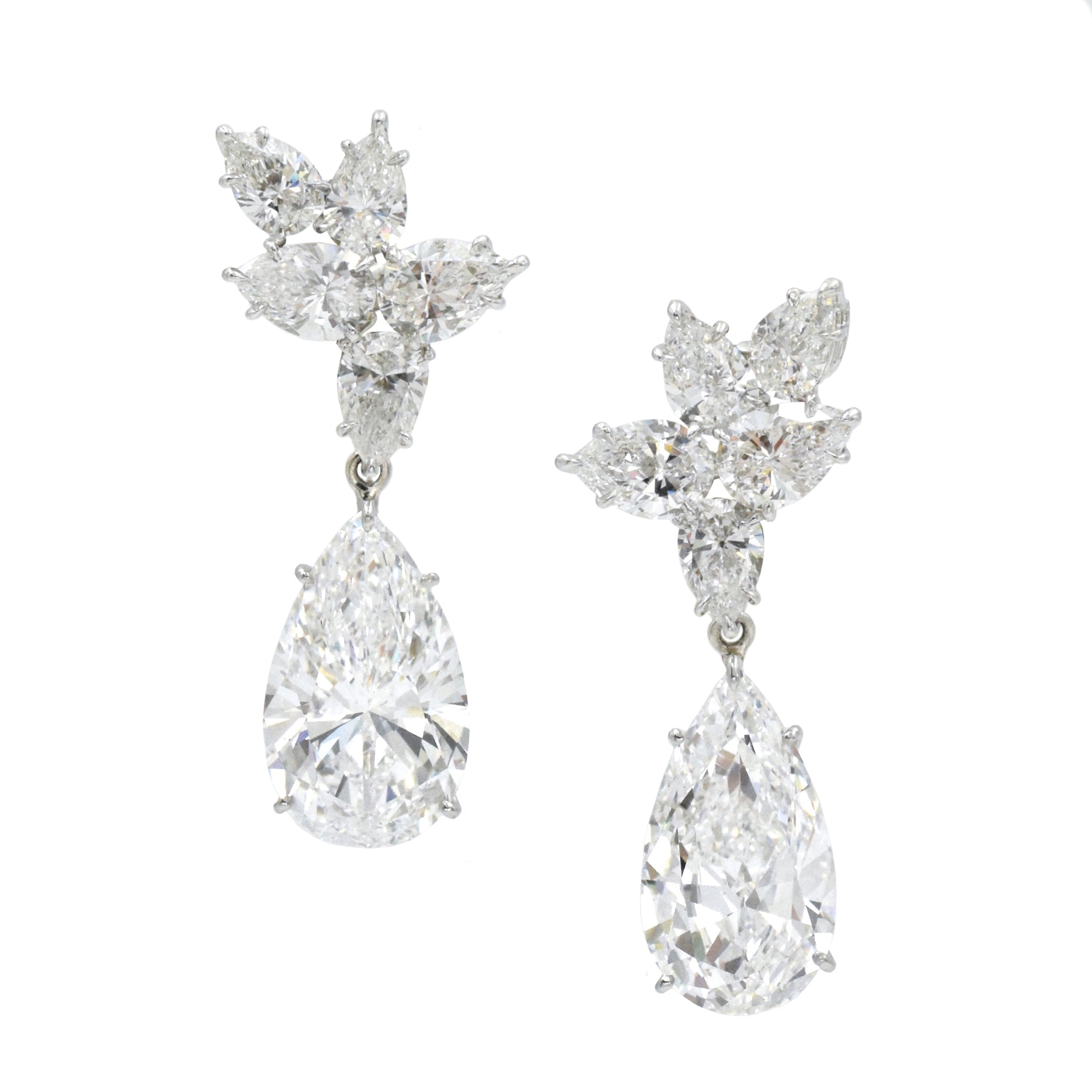 Versatile Diamond Pendant Earrings In Platinum by Harry Winston