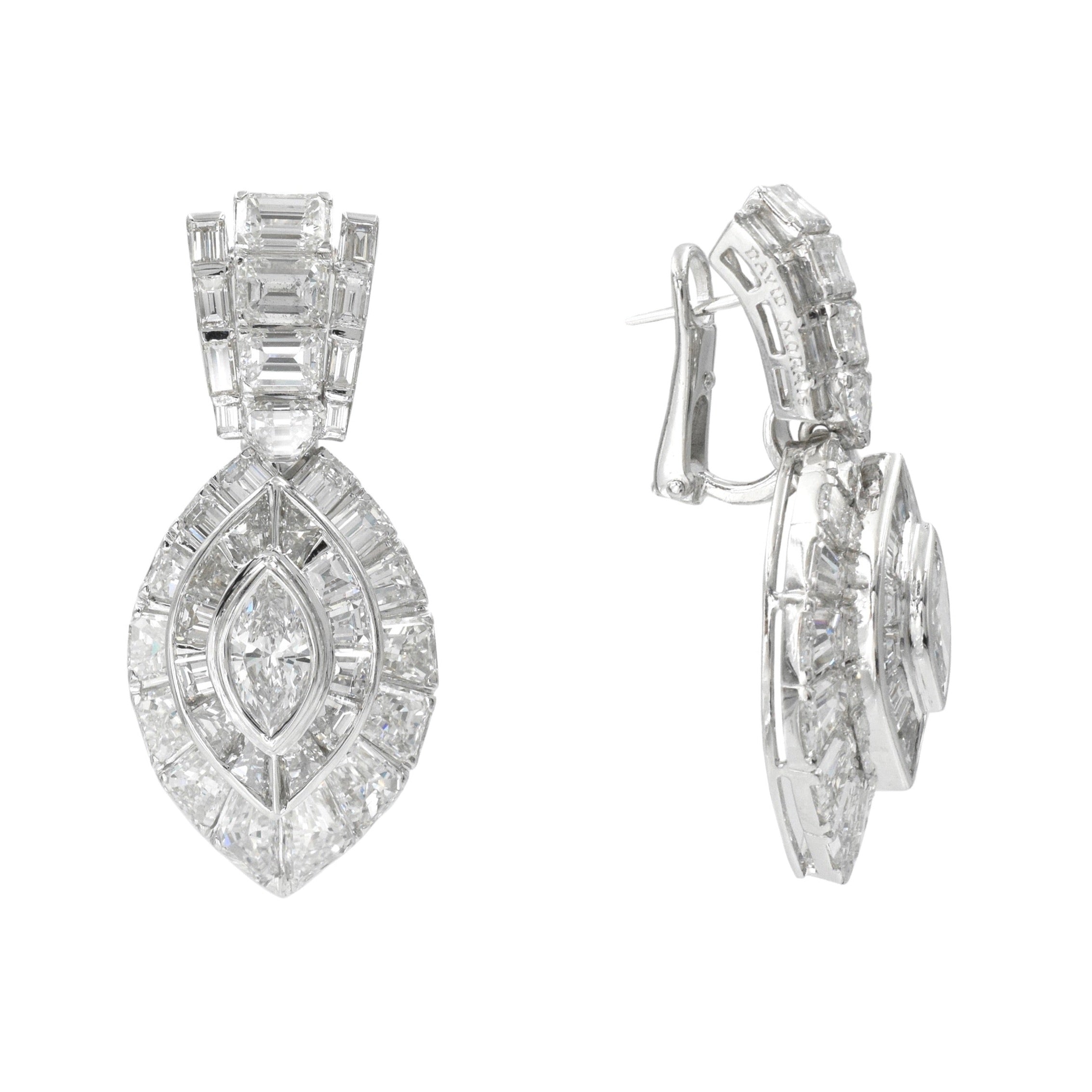 20ct Diamond Dangle Earrings by David Morris