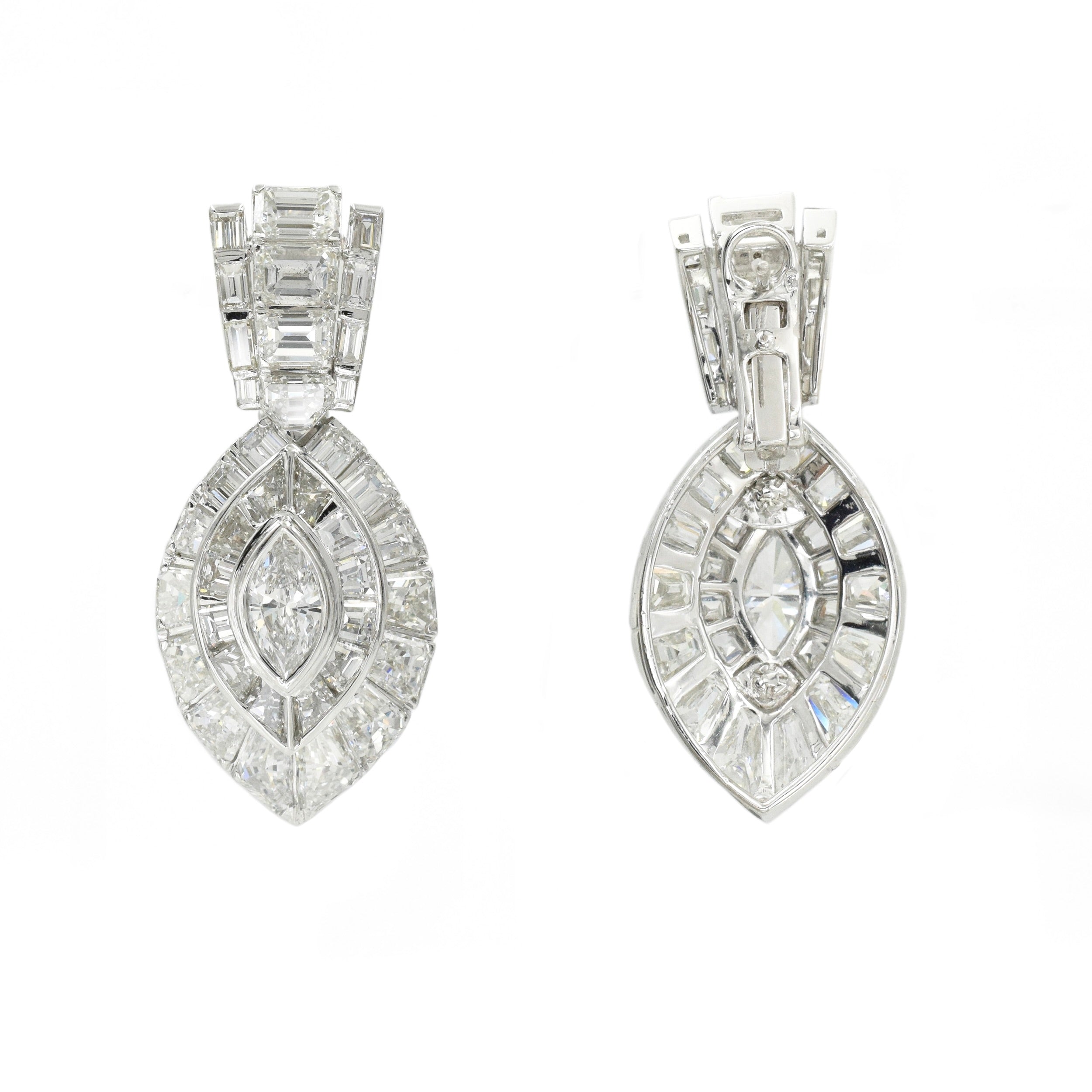 20ct Diamond Dangle Earrings by David Morris