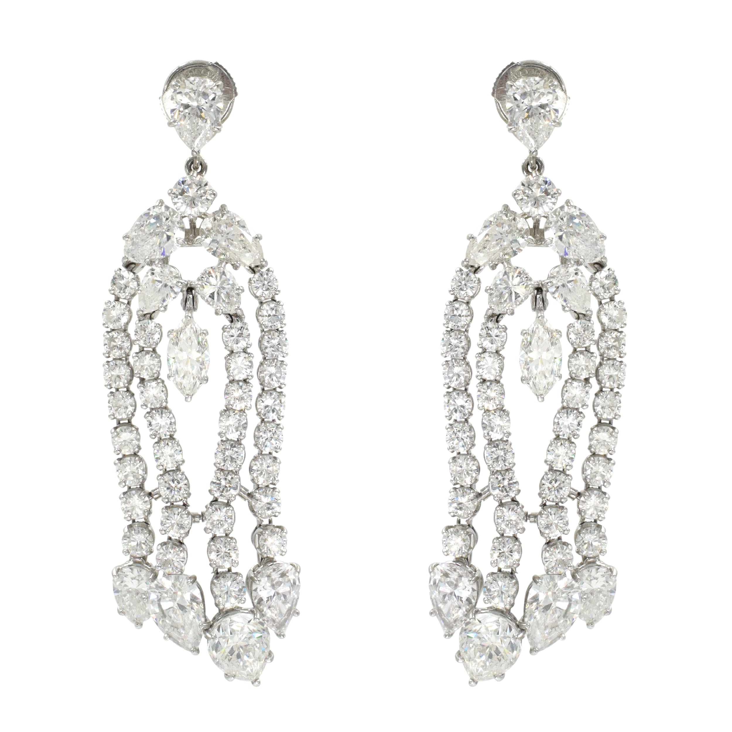 Harry Winston Diamond Chandelier Earrings