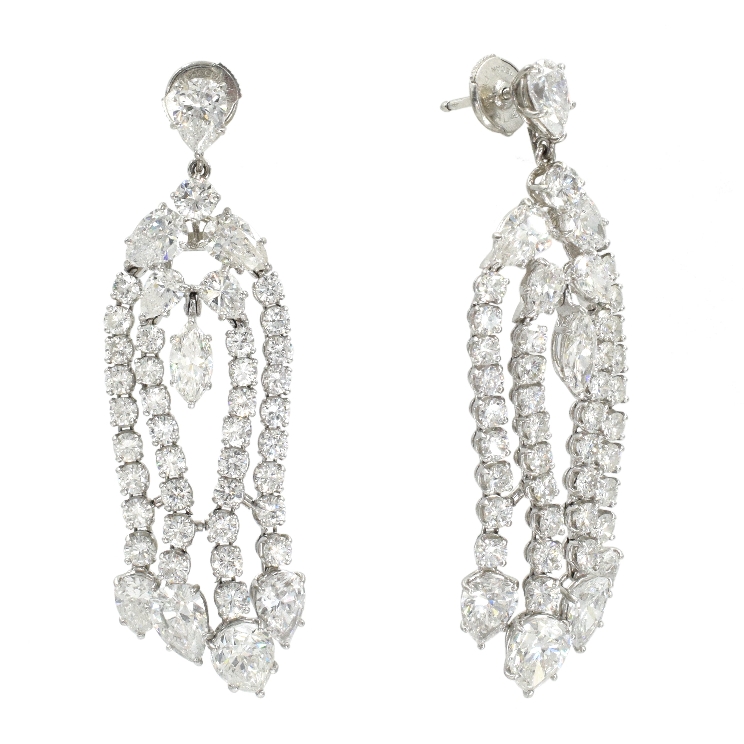 Harry Winston Diamond Chandelier Earrings