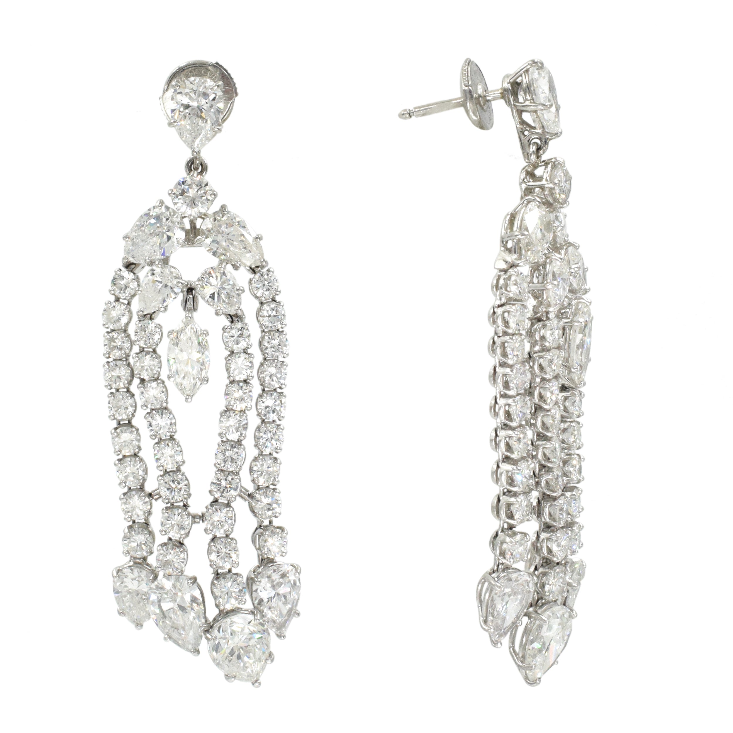 Harry Winston Diamond Chandelier Earrings