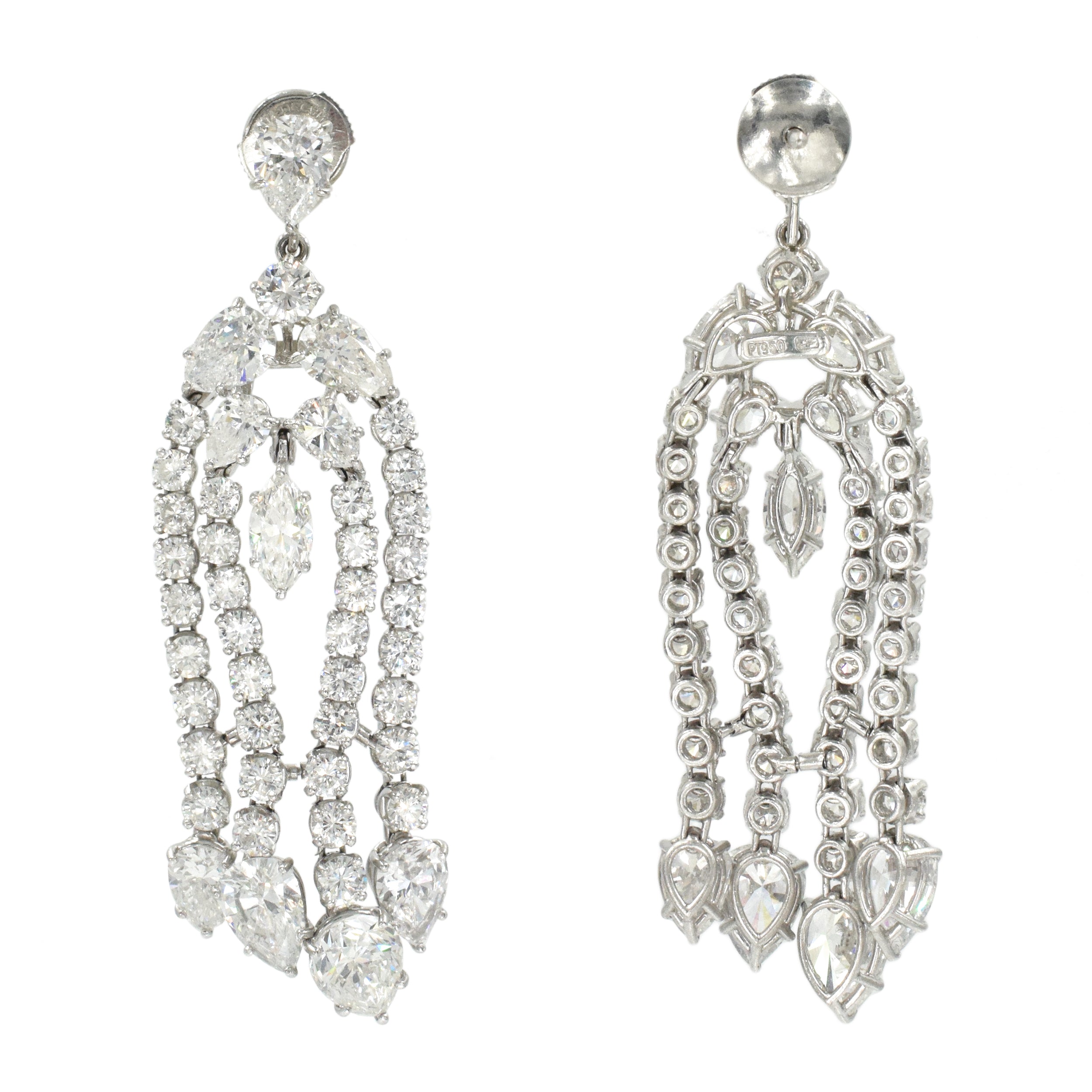 Harry Winston Diamond Chandelier Earrings