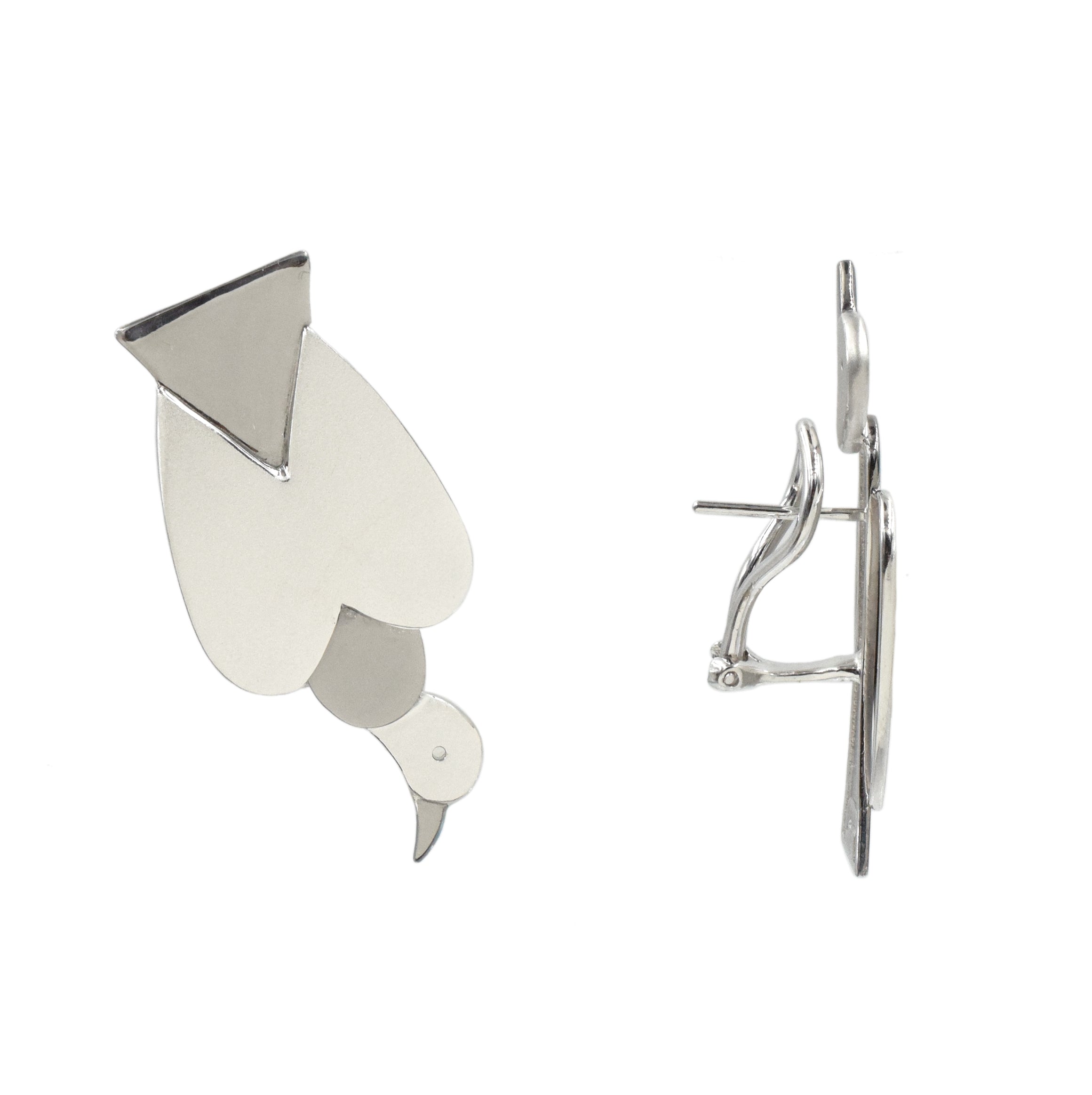 Youmna Dove Earrings from Colombo Collection In 18k White Gold
