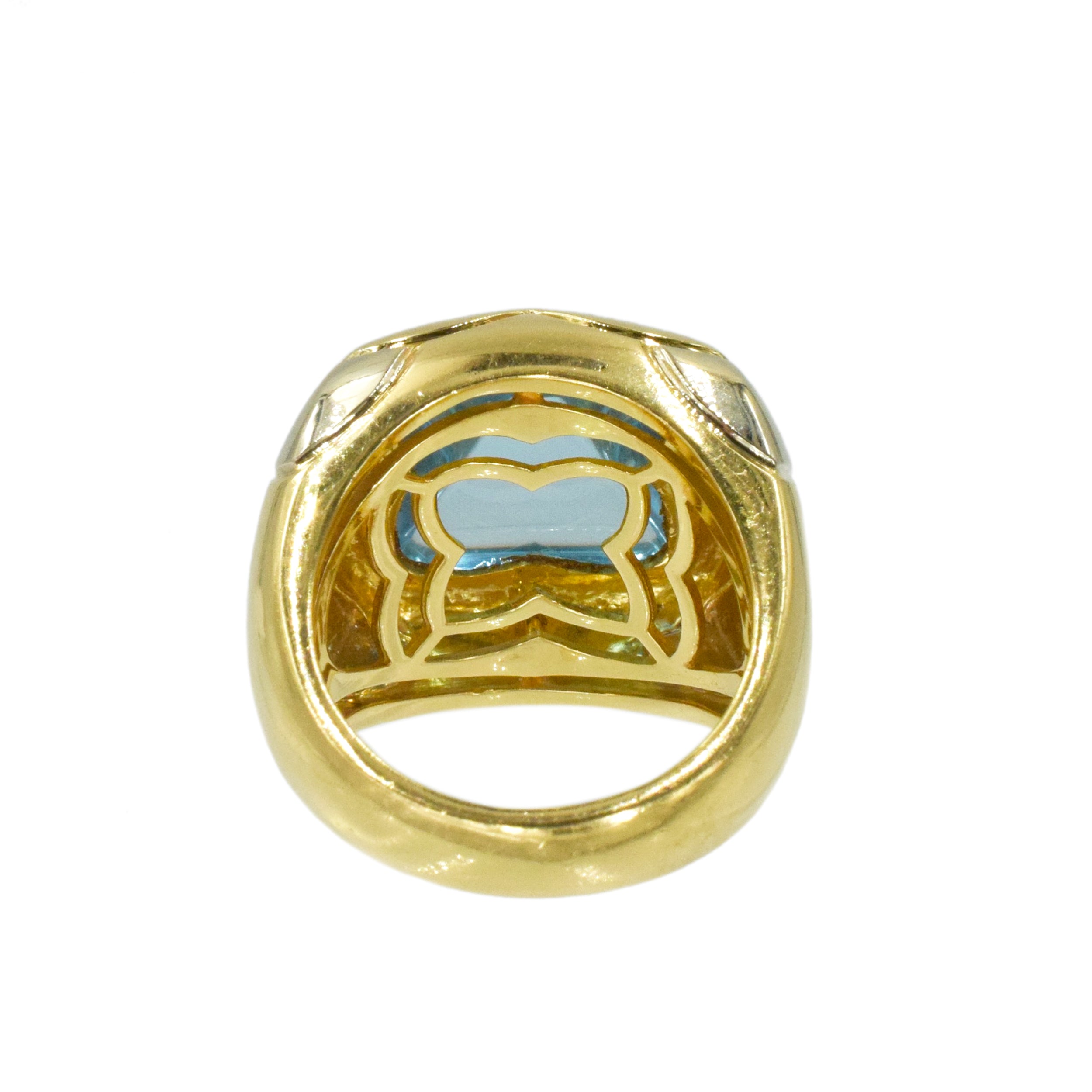 Iconic Bulgari Topaz Pyramid Earrings and Ring Set