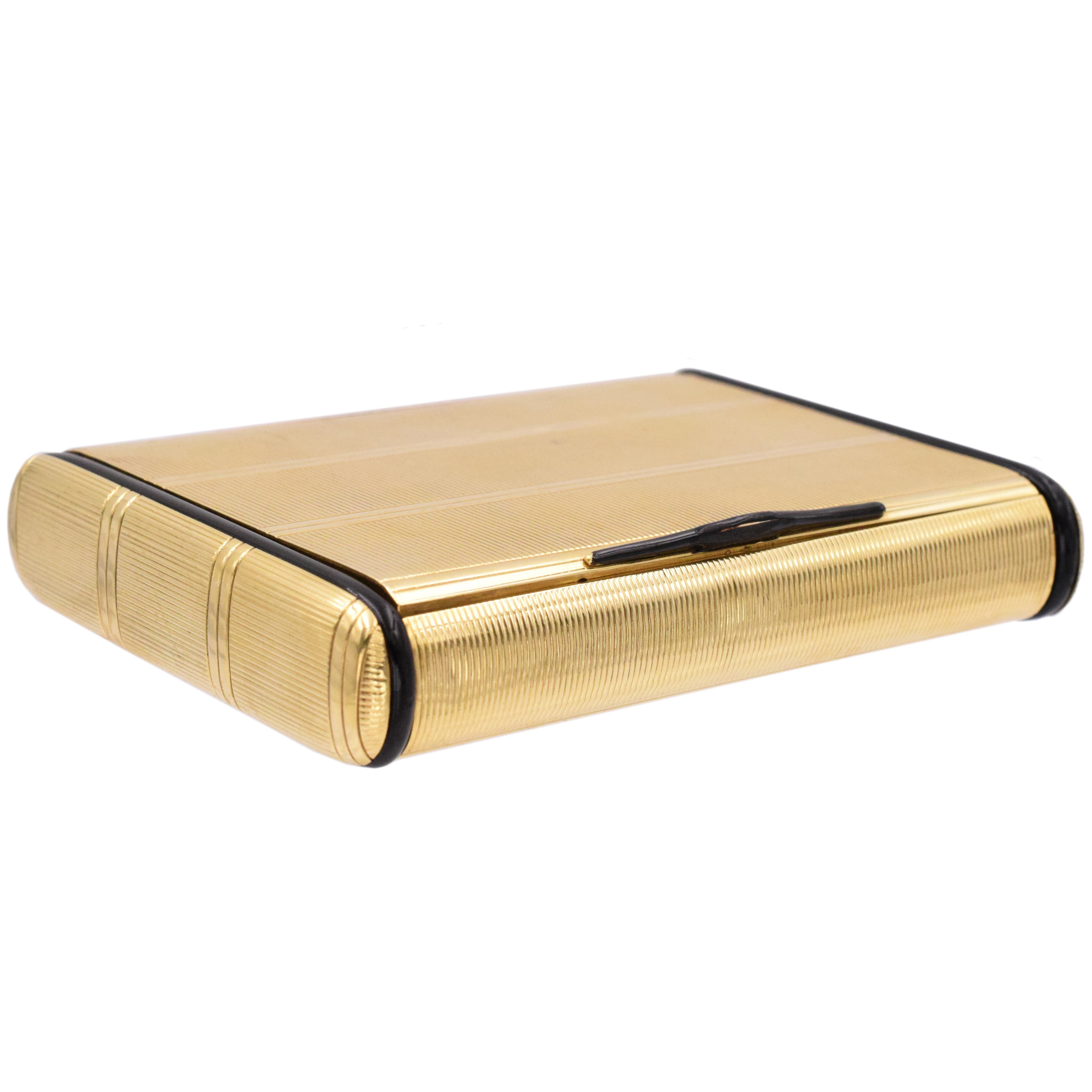 1950's Compact Mirror Box by Cartier in 18k Yellow Gold