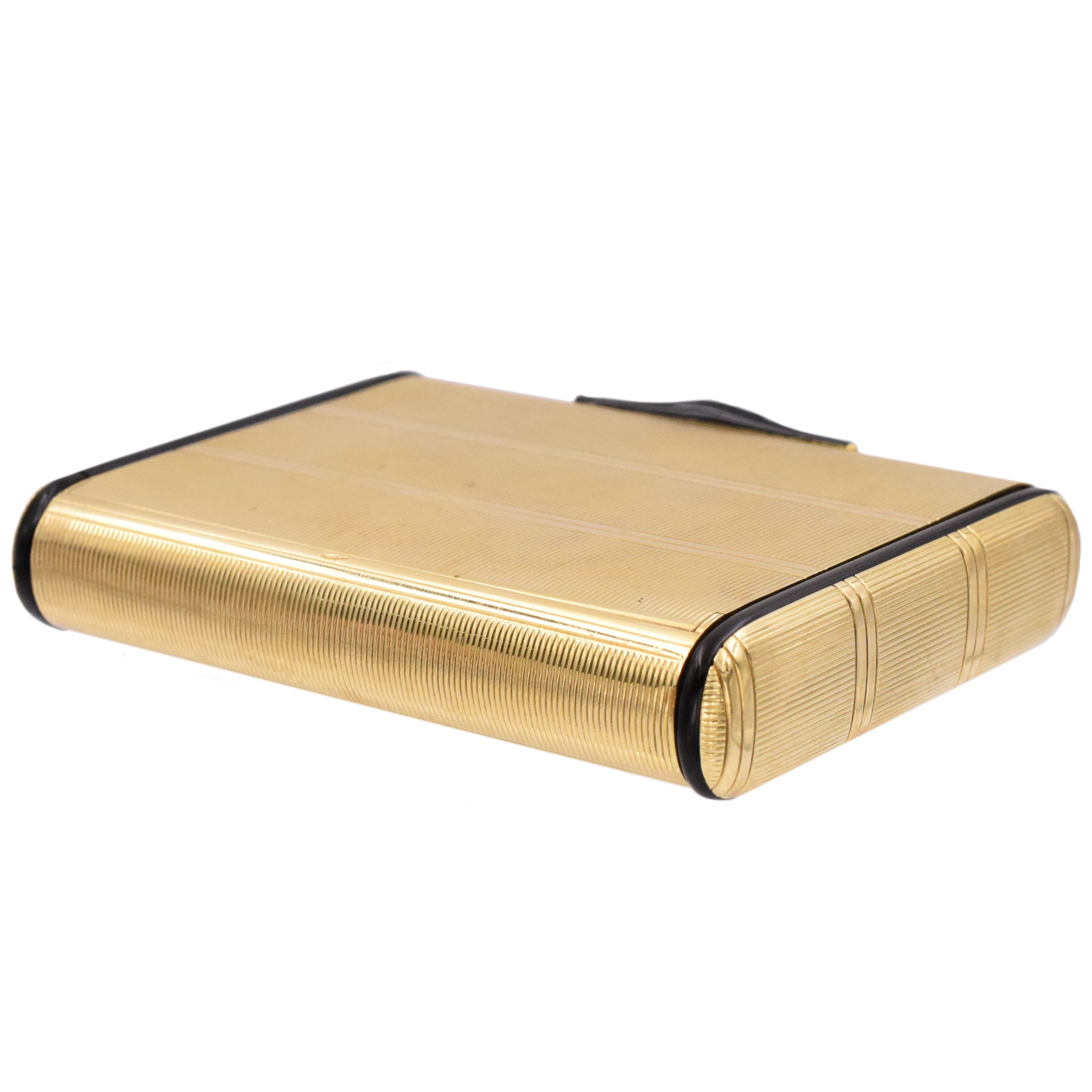 1950's Compact Mirror Box by Cartier in 18k Yellow Gold