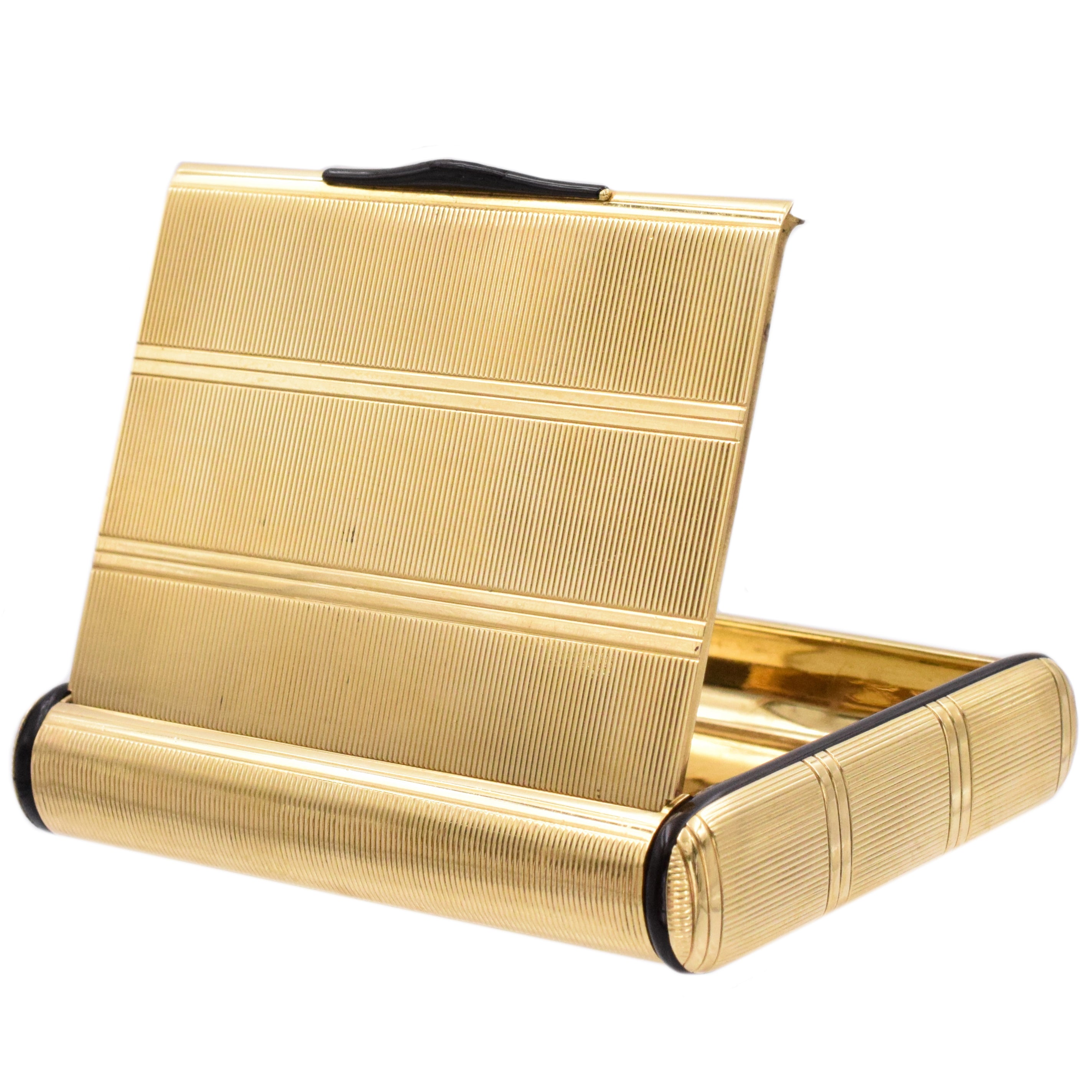 1950's Compact Mirror Box by Cartier in 18k Yellow Gold