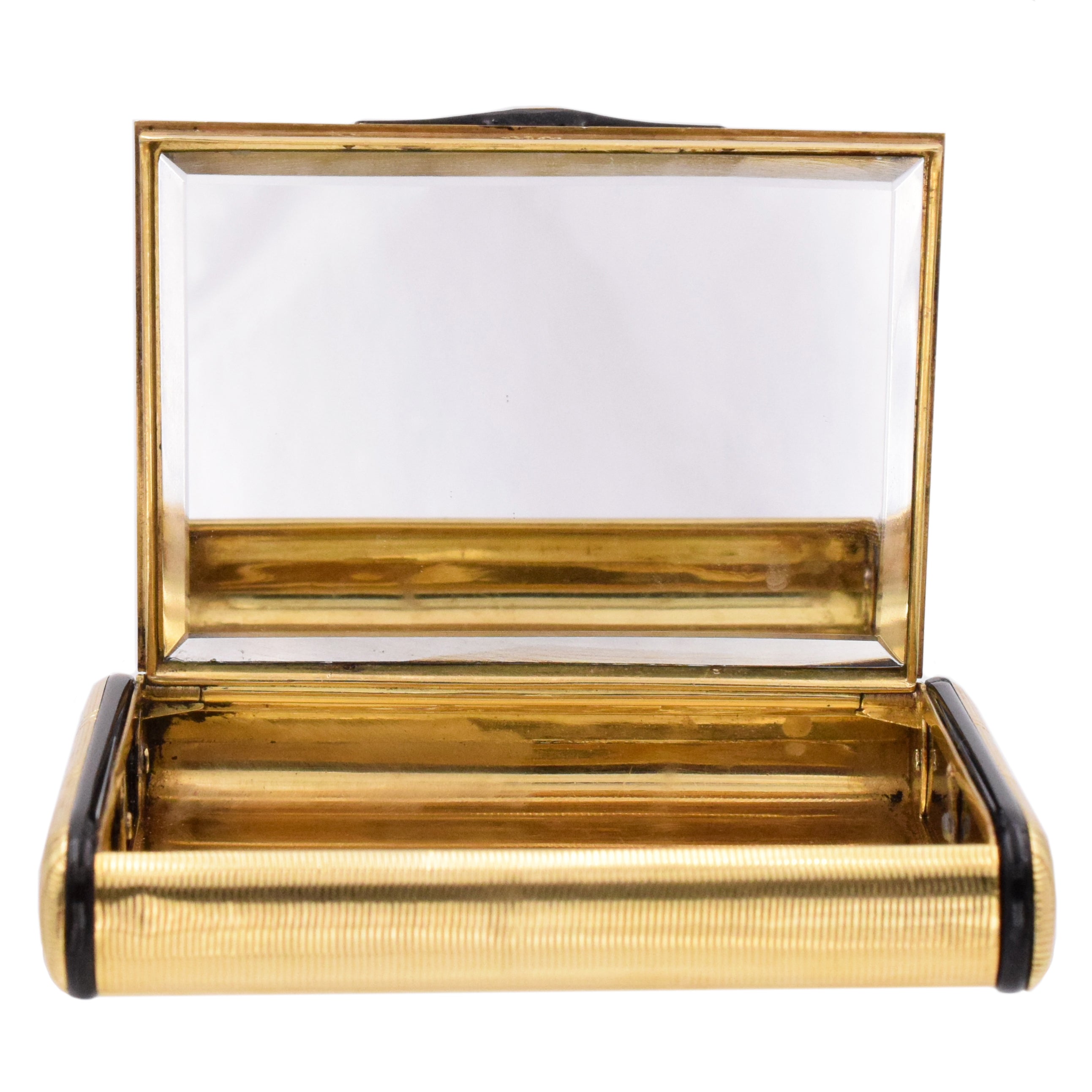 1950's Compact Mirror Box by Cartier in 18k Yellow Gold