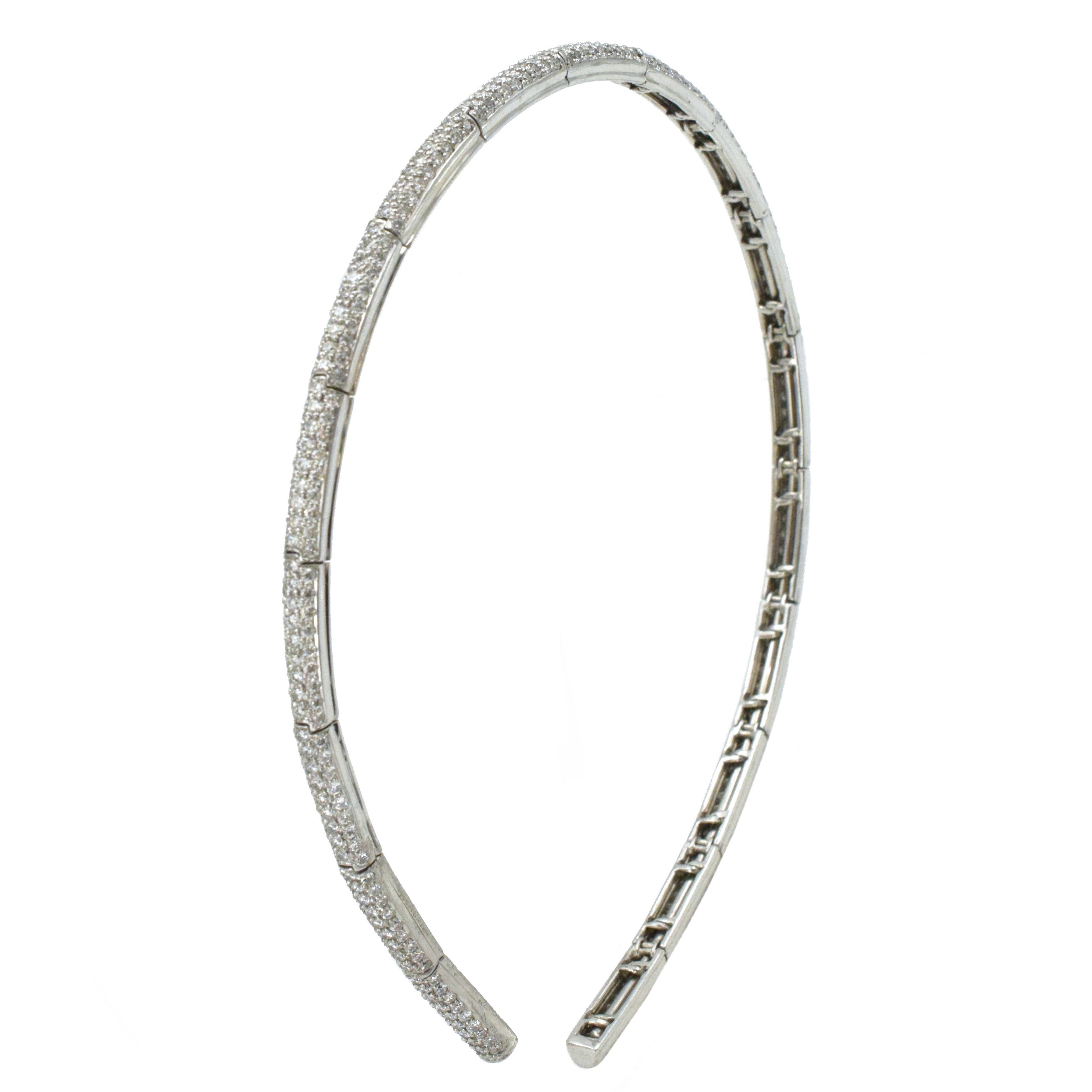 12.00ct Diamond Head Band in 18k White Gold