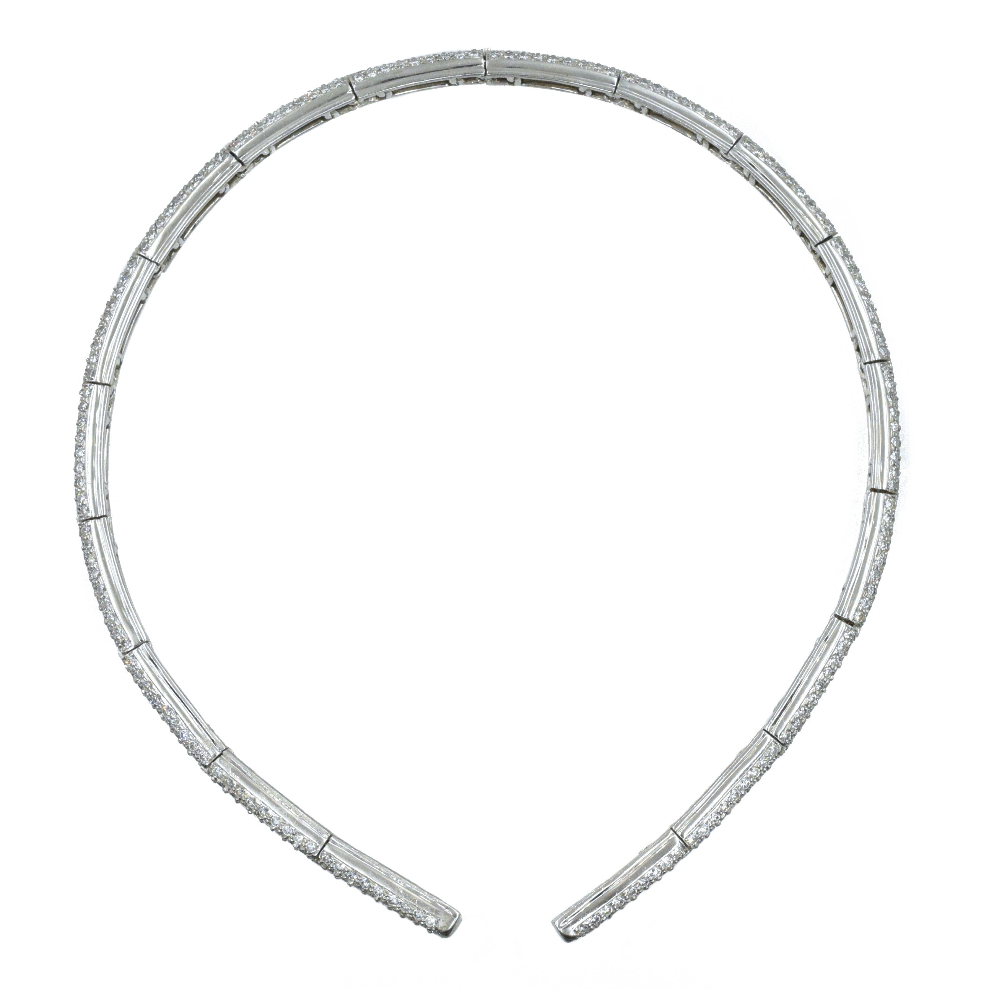 12.00ct Diamond Head Band in 18k White Gold
