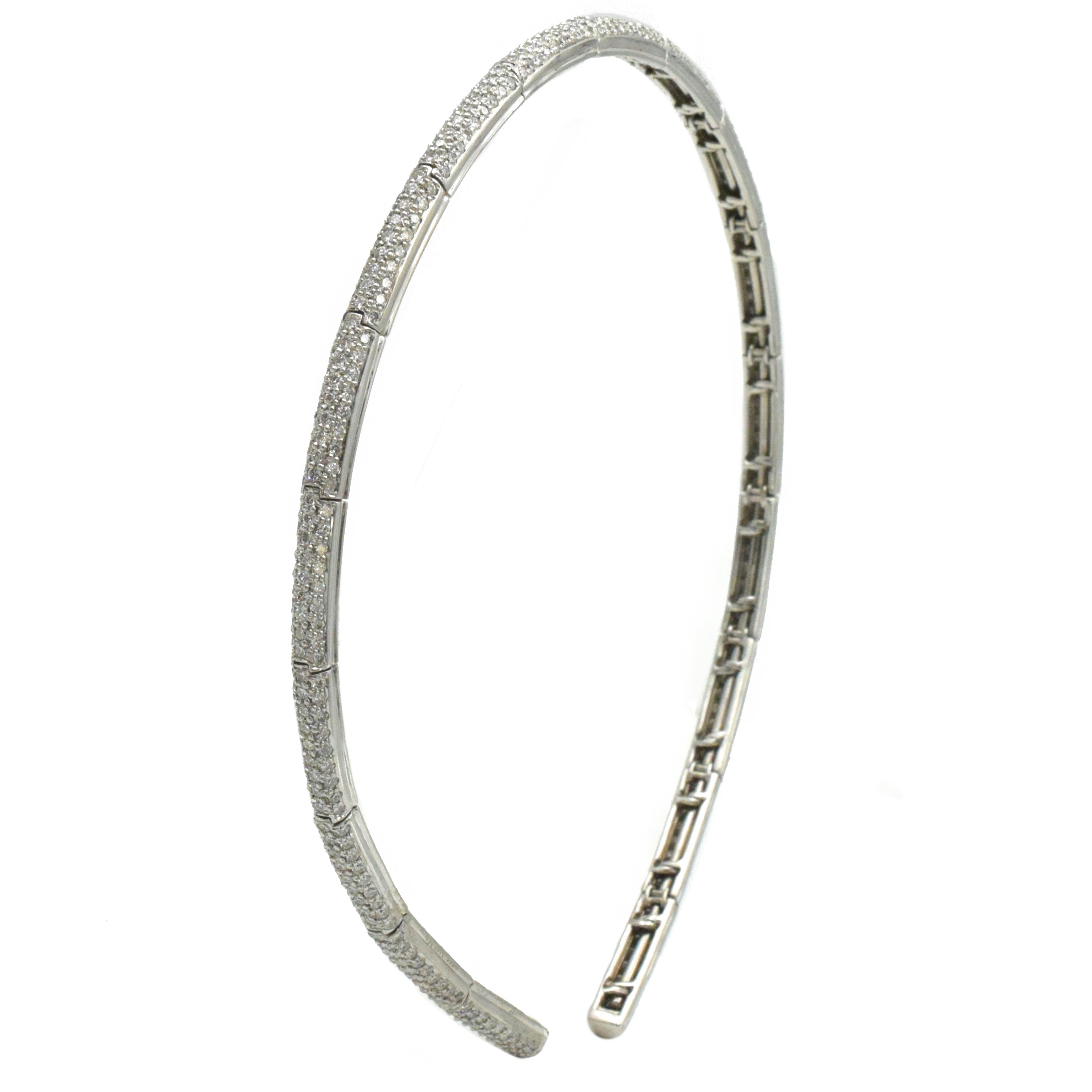 12.00ct Diamond Head Band in 18k White Gold