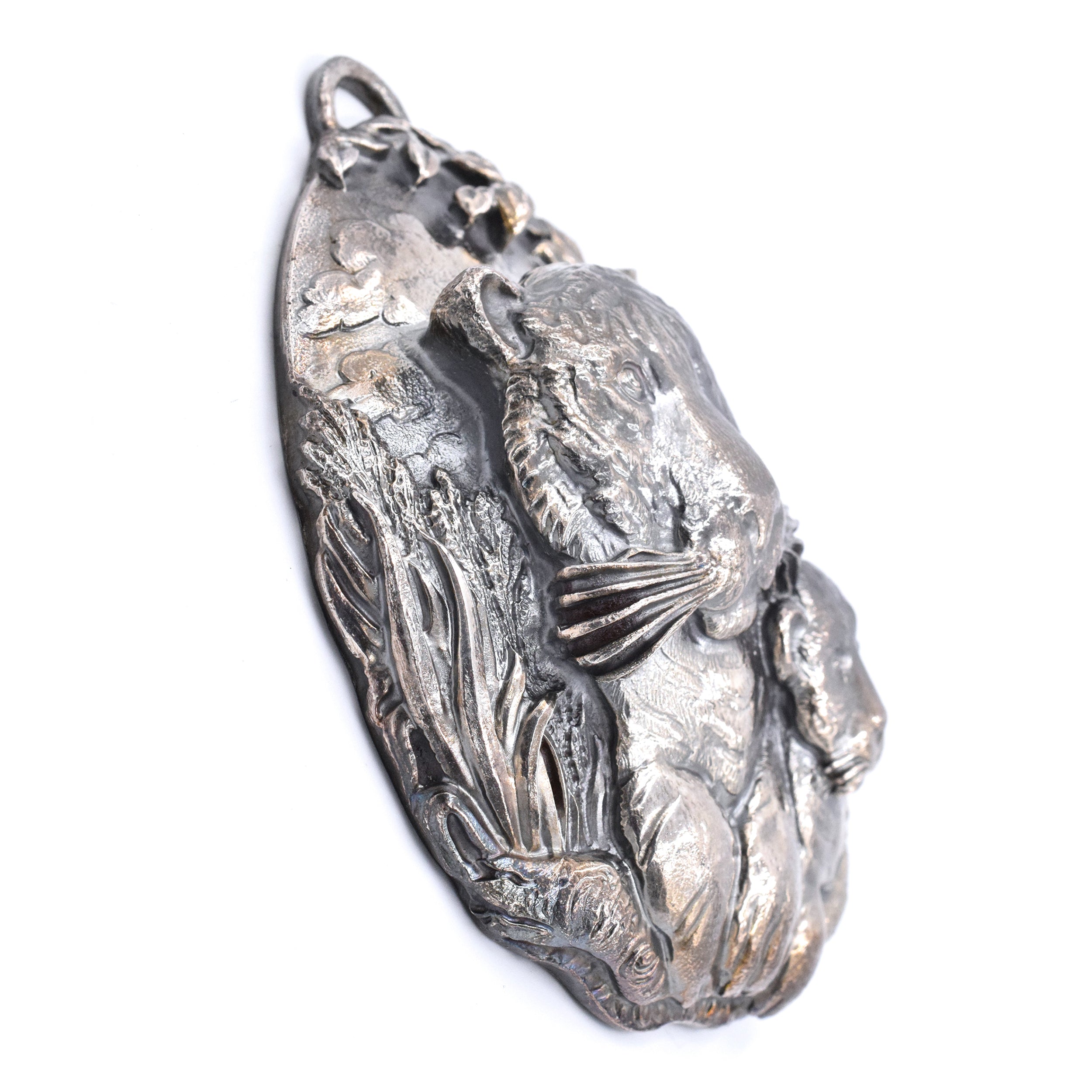 Buccellati Sterling Silver Limited Edition Mother Tiger With Cub Christmas Ornament
