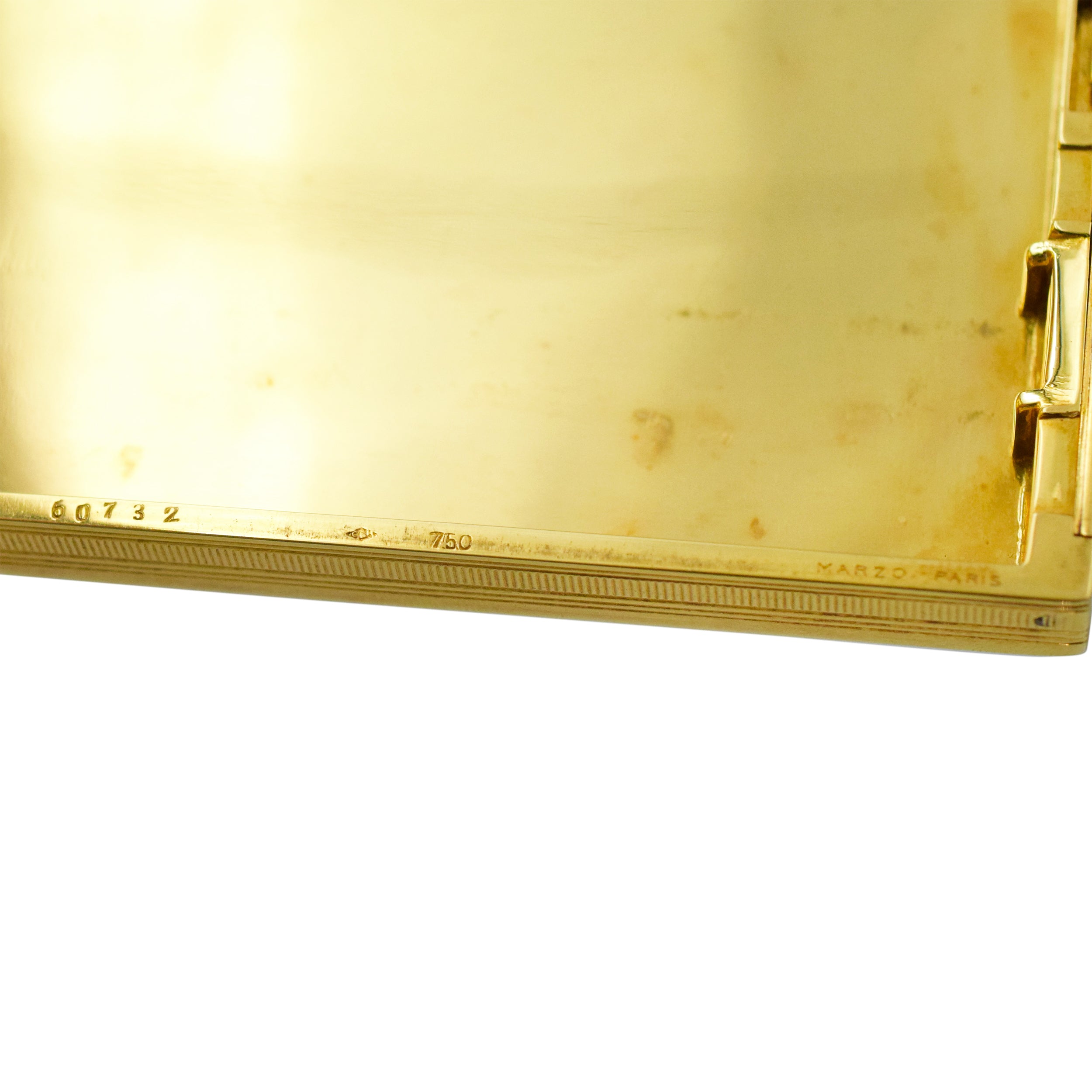1925 SAPPHIRE BOX IN 18K YELLOW GOLD