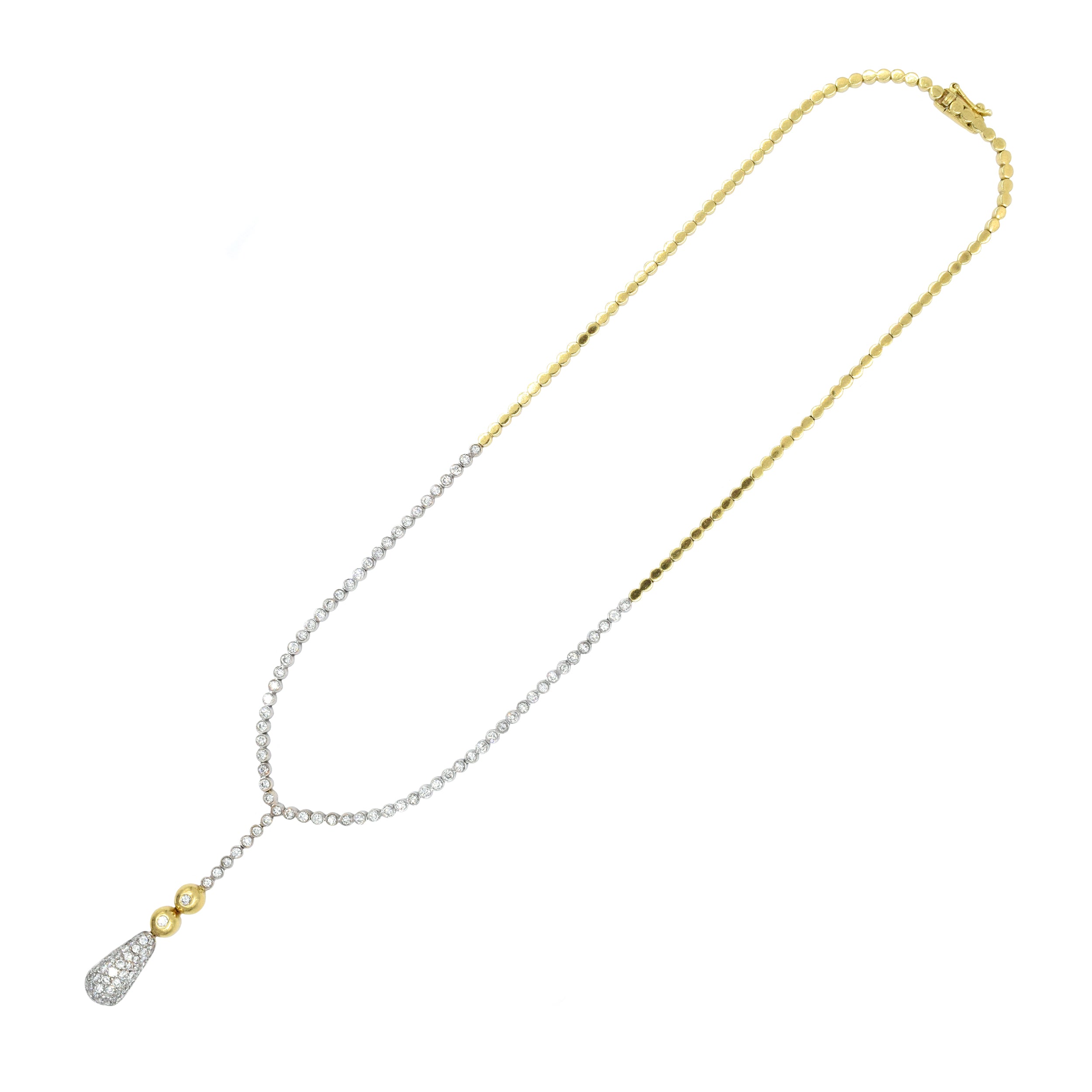 3.50ct Lariat Style Diamond Necklace