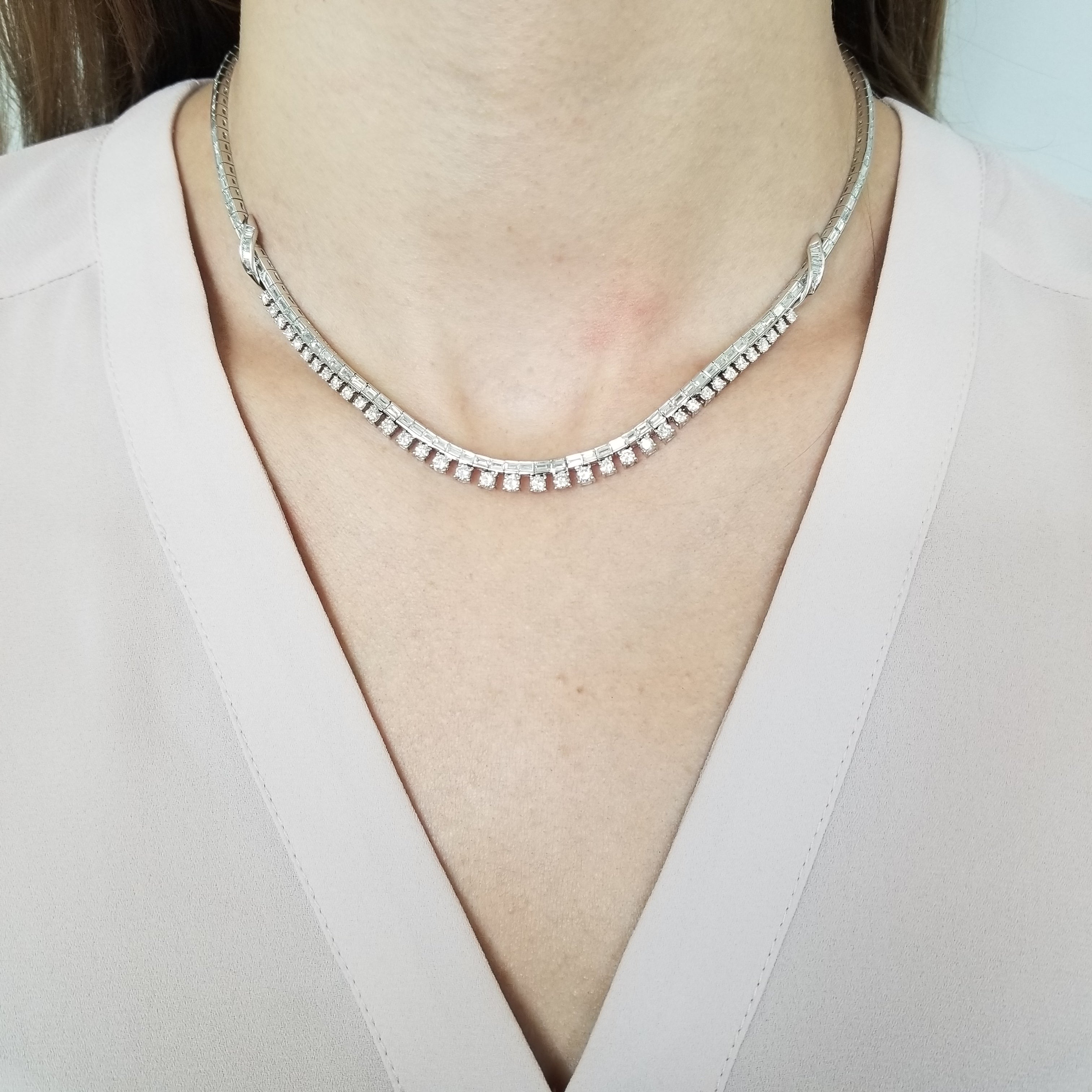 Timeless 10.07ct Diamond Necklace in Platinum