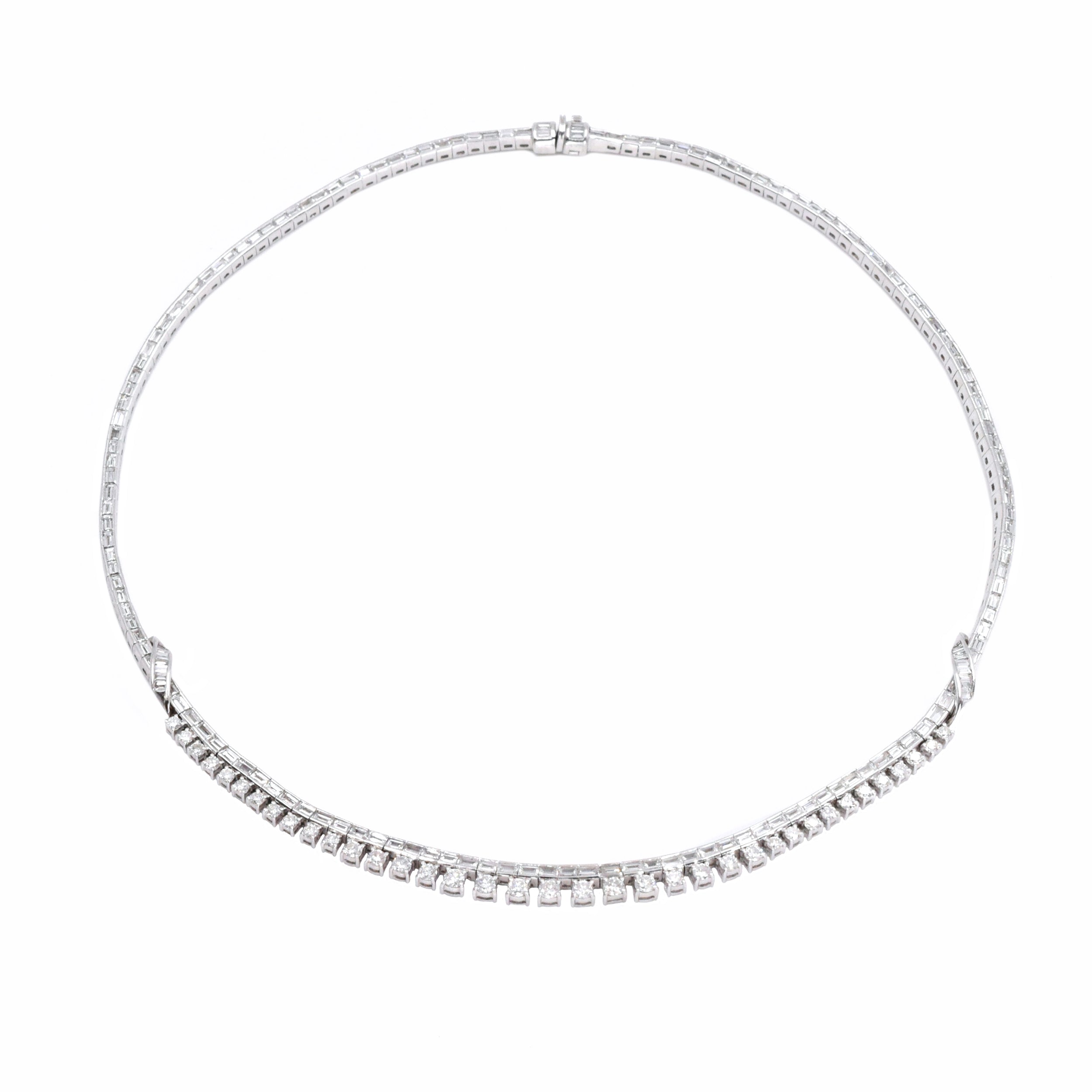 Timeless 10.07ct Diamond Necklace in Platinum