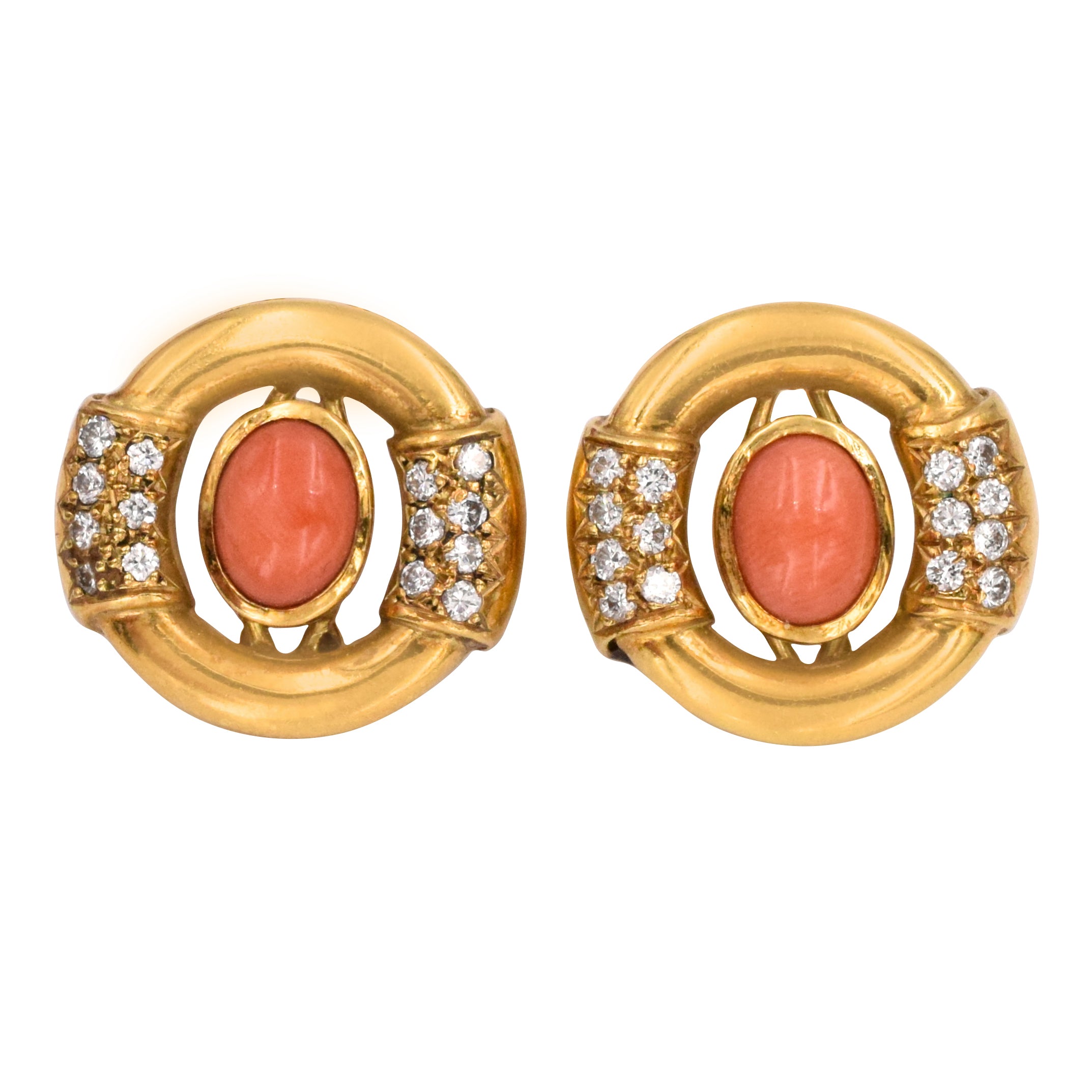 Gucci Coral & Diamond, Necklace, Bracelet & Earrings Set
