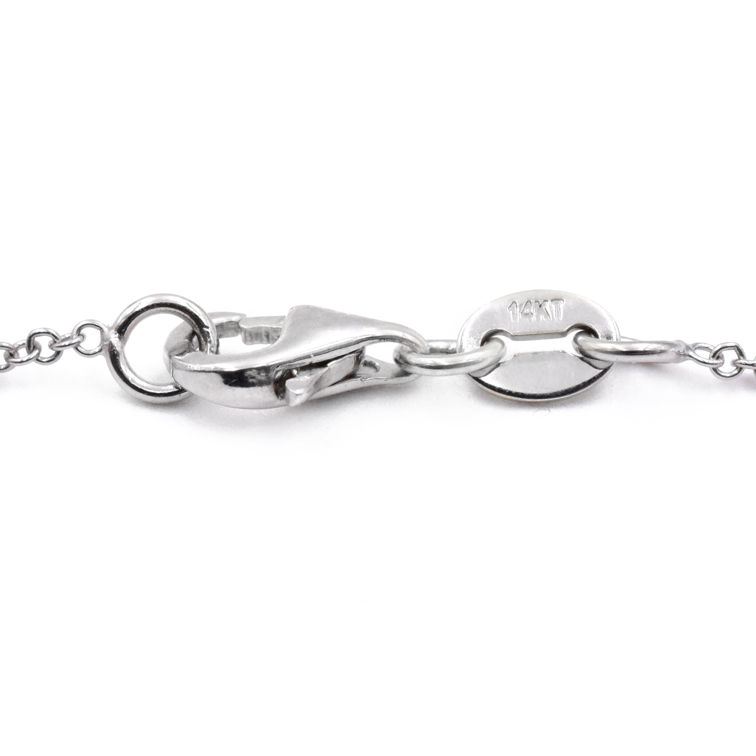 1.05ct Heart Shaped Diamond By The Yard Necklace