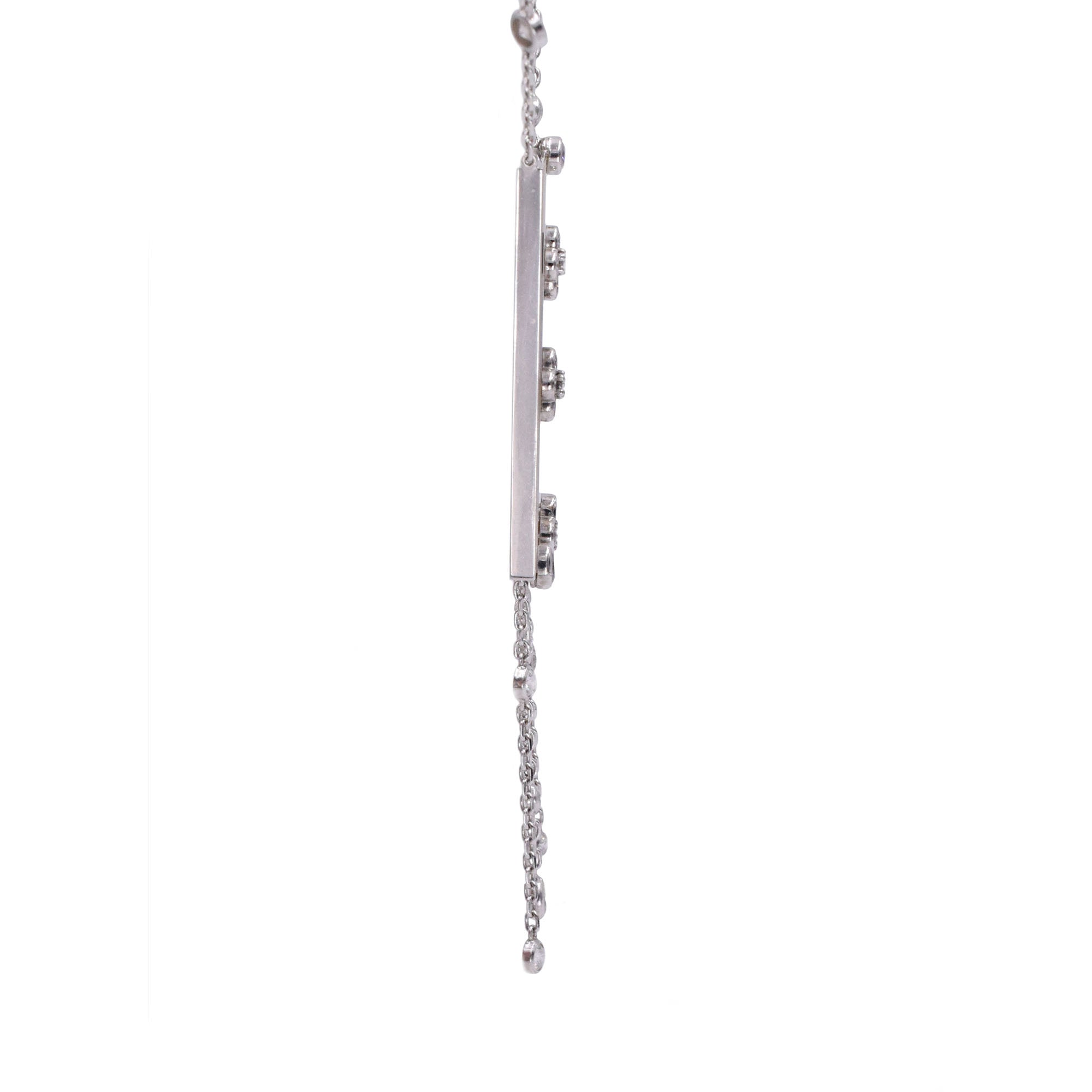 Van Cleef & Arpels 'Miroir Des Eaux' Diamond, Mother Of Pearl & Onyx Necklace