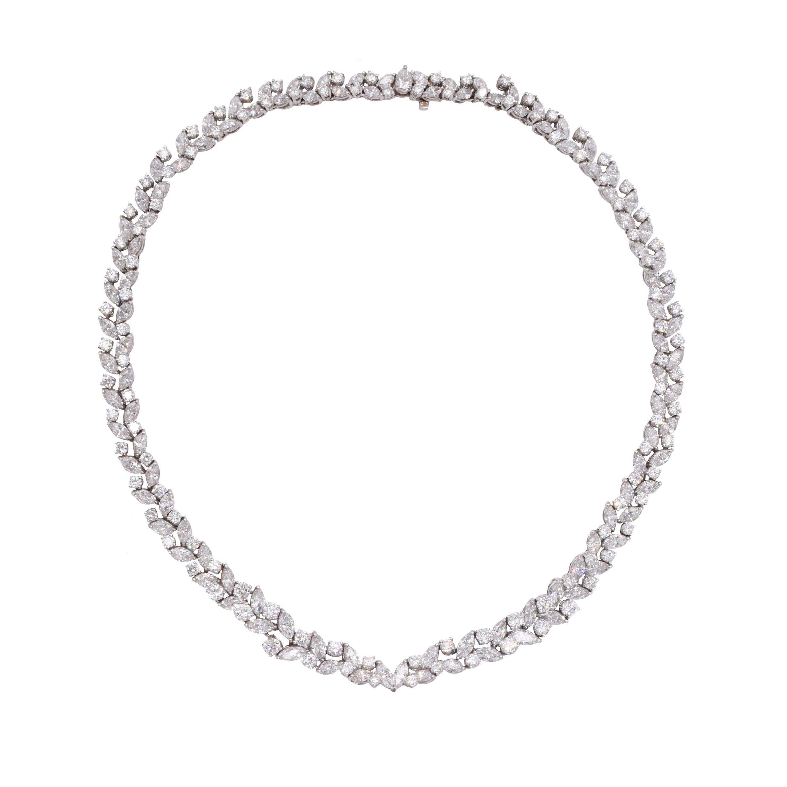 70.14ct Ceylon Sapphire & 44.50ct Diamond Necklace & Earrings Suite