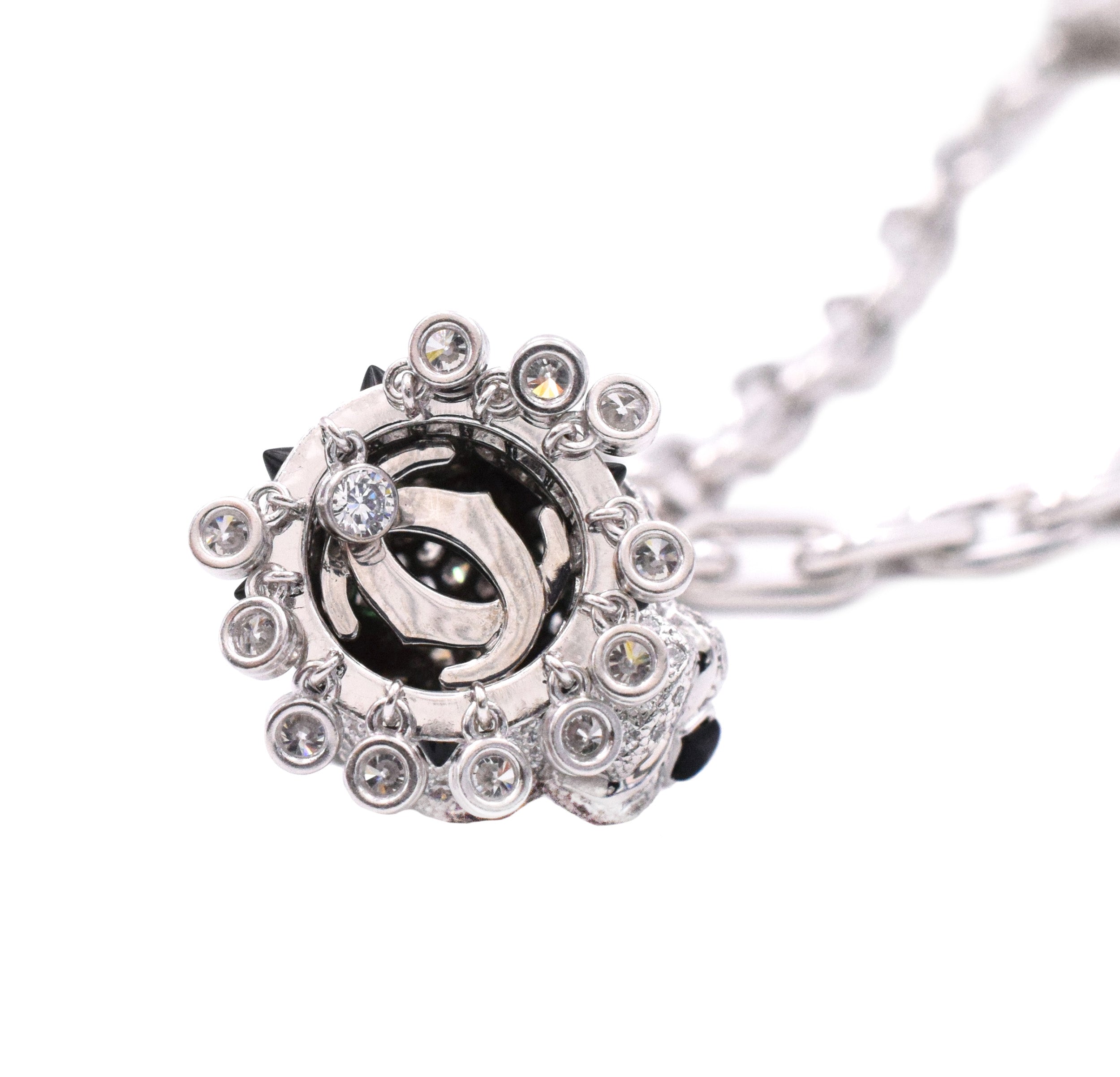 Panthere de Cartier Diamond Panther Head Necklace