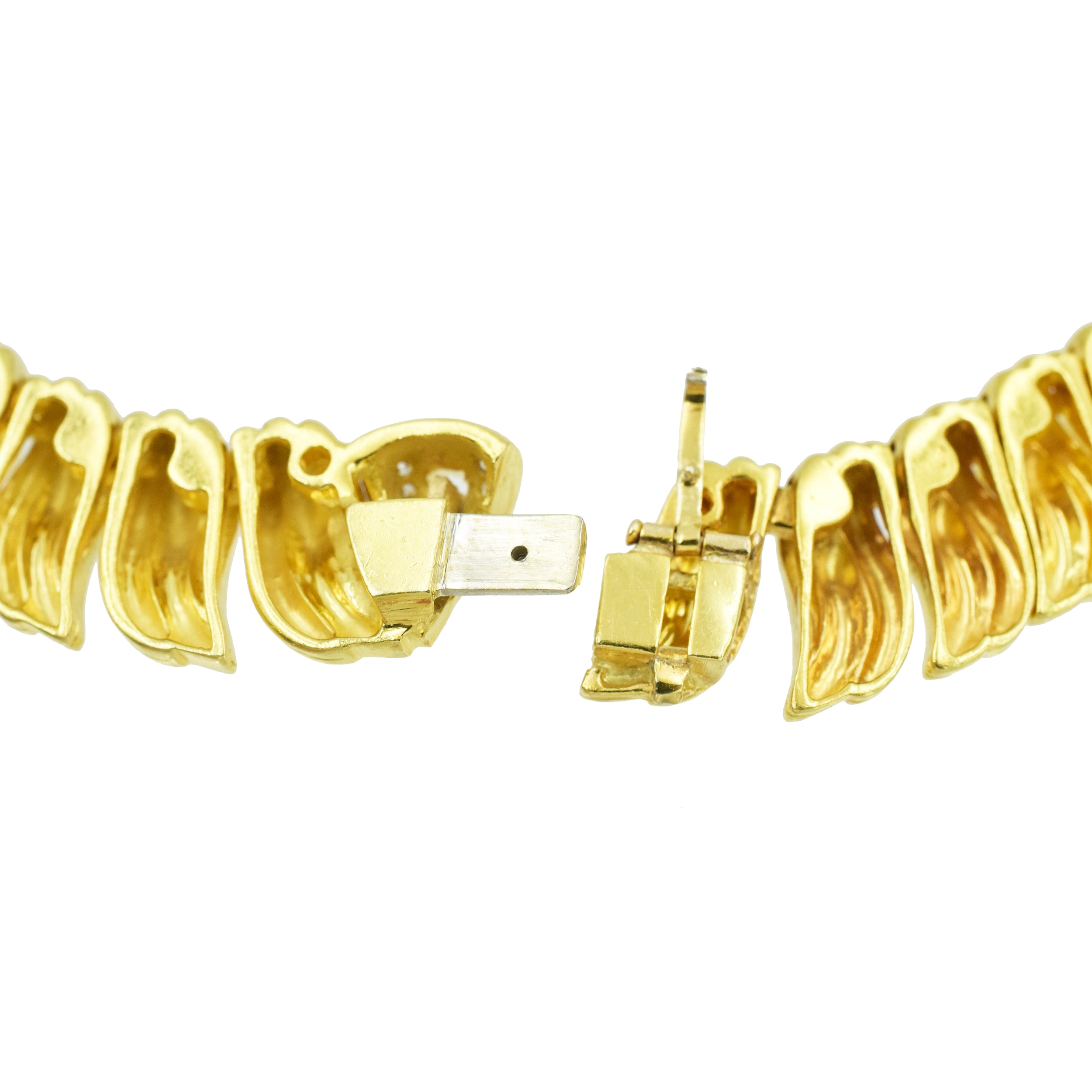 Elegant 10.00ct Diamond Necklace In 18k Yellow Gold