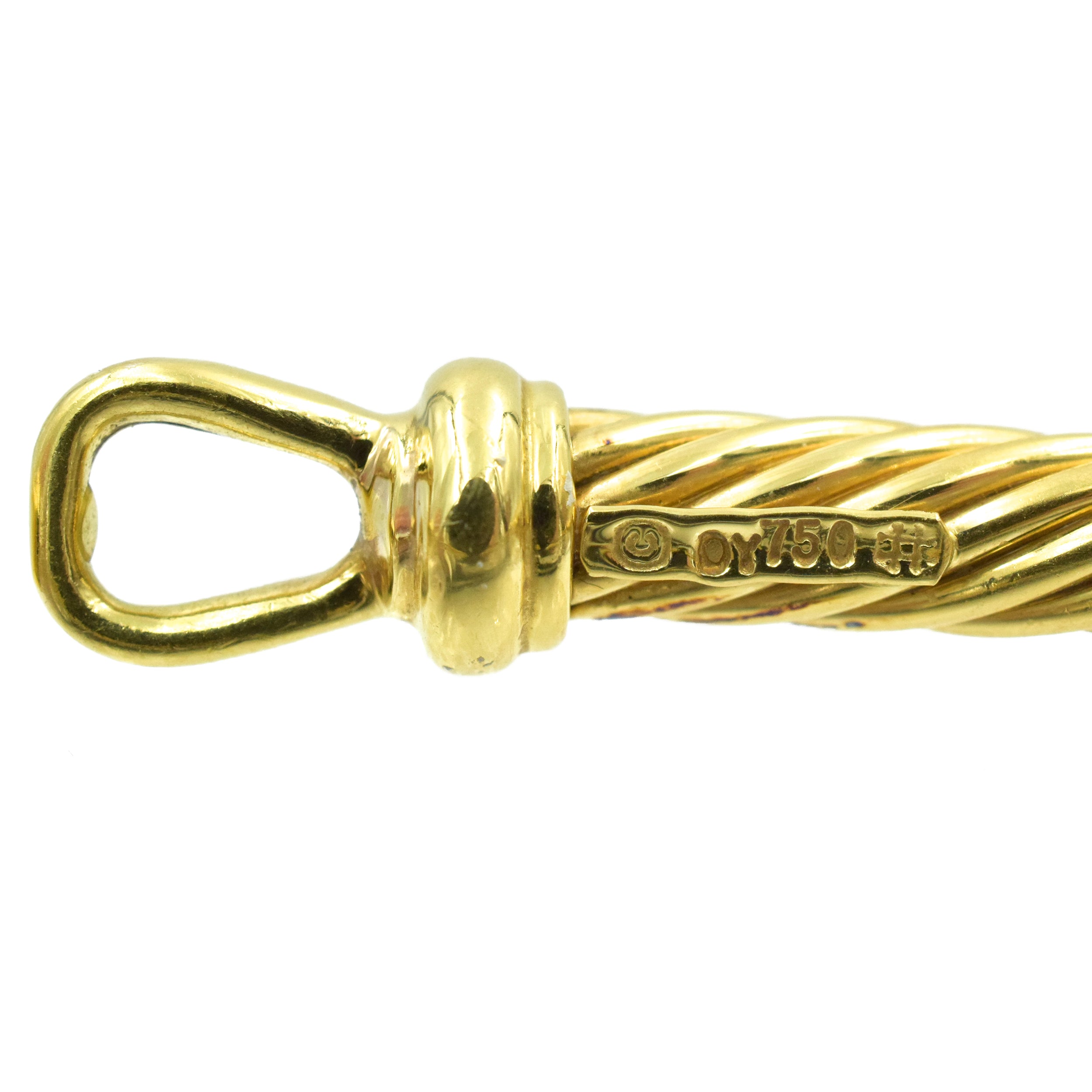 David Yurman Yellow Gold & Pearl Necklace