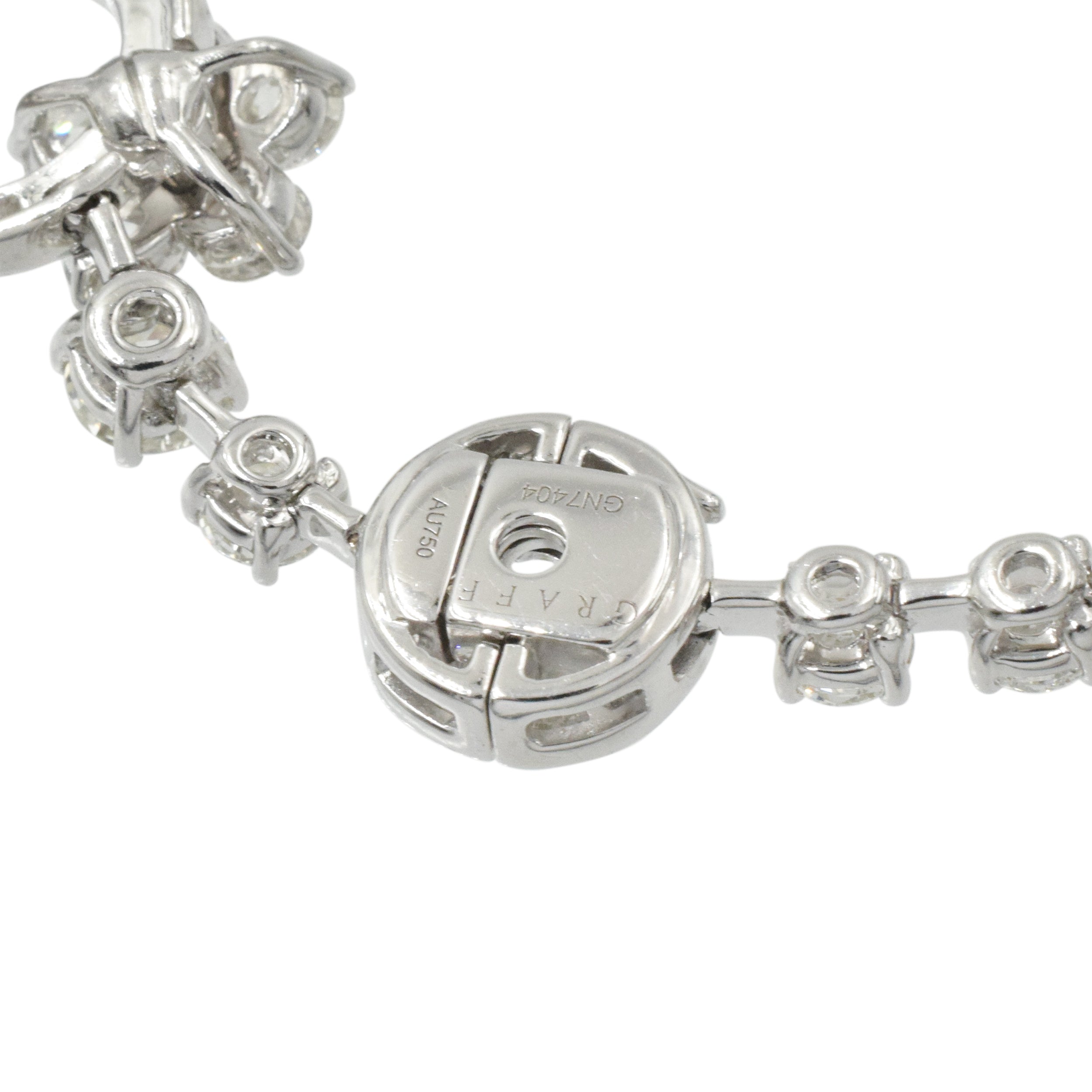 Graff 34.50ct Floral Diamond Necklace In 18k White Gold