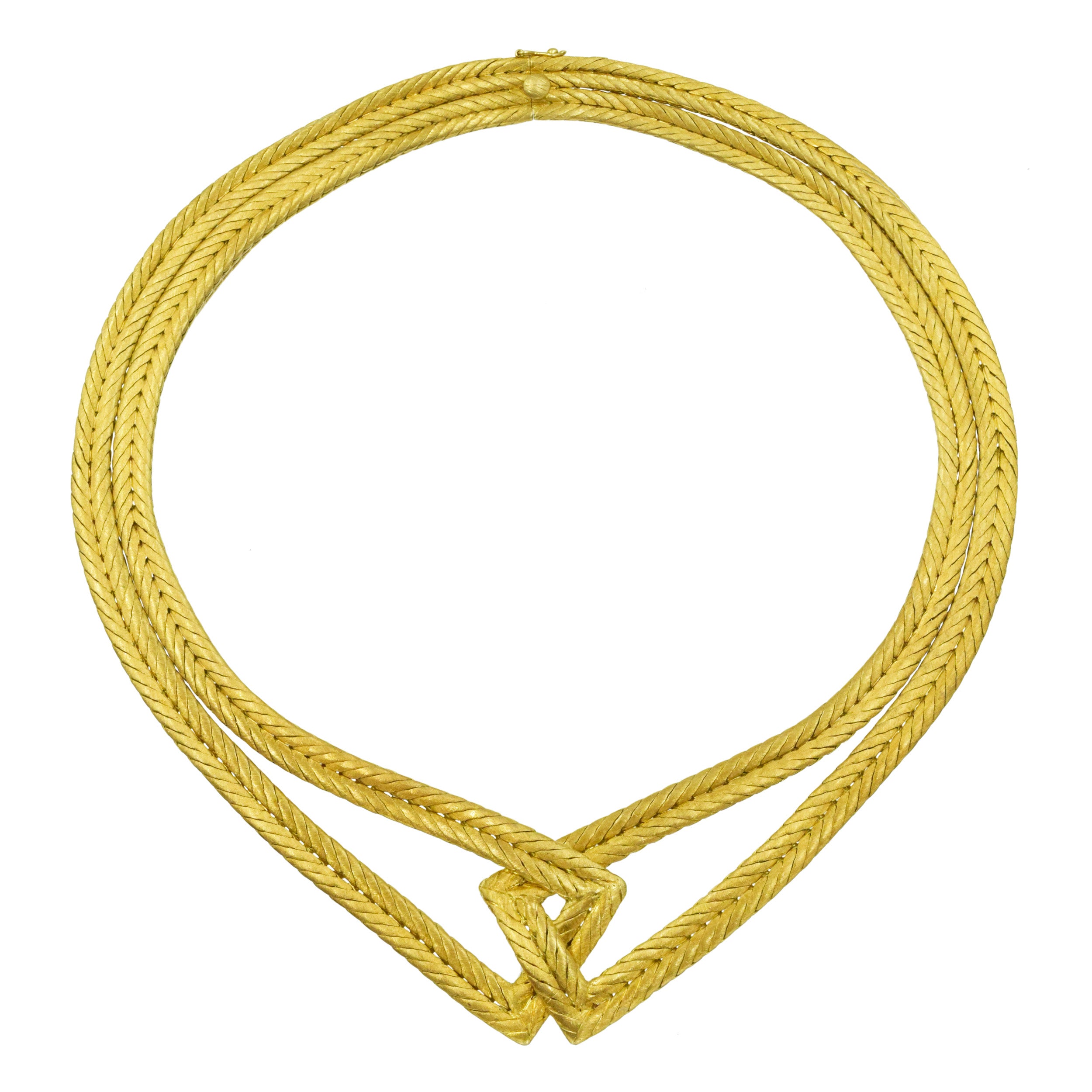 1970's Buccellati Woven Gold Necklace