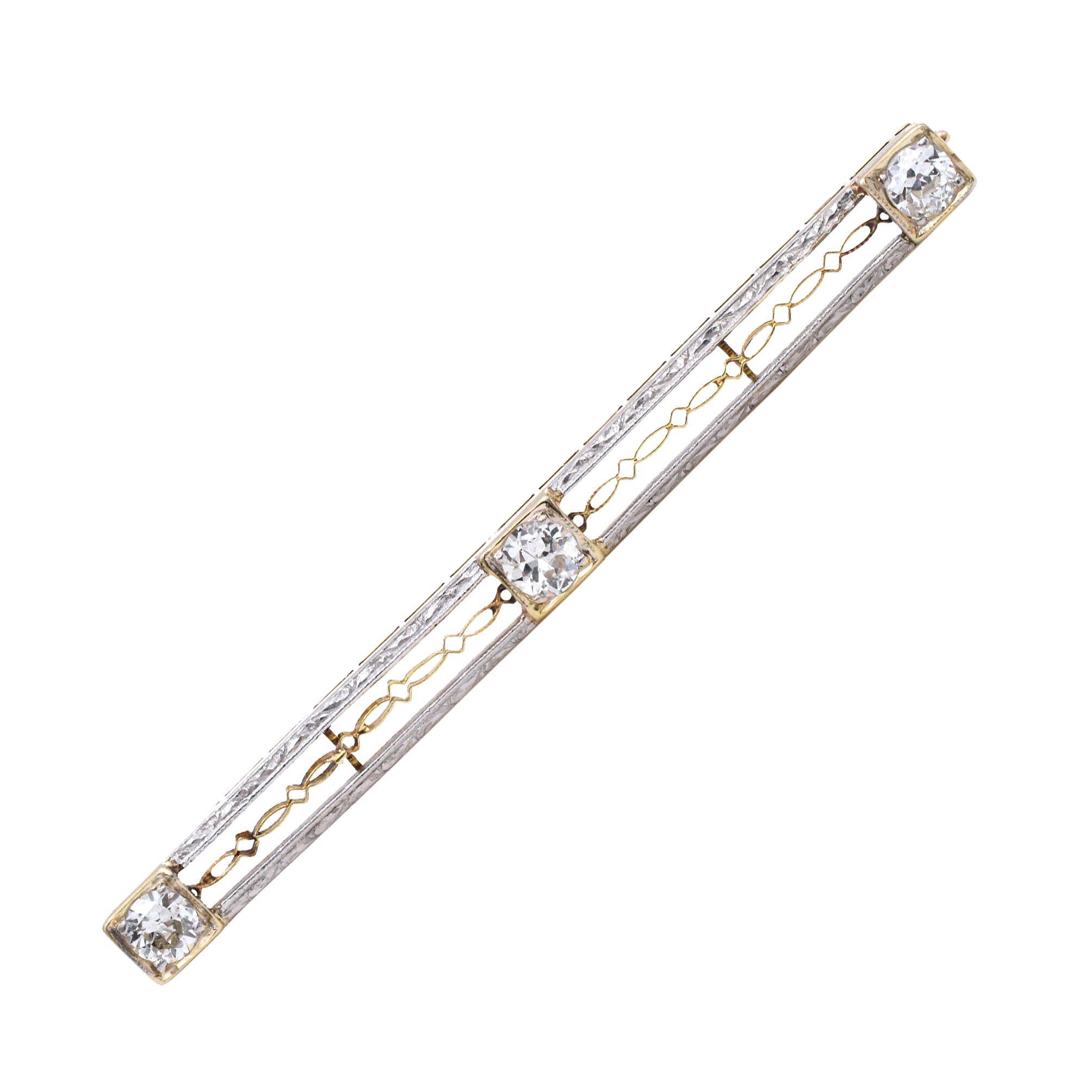 Antique Diamond Bar Pin