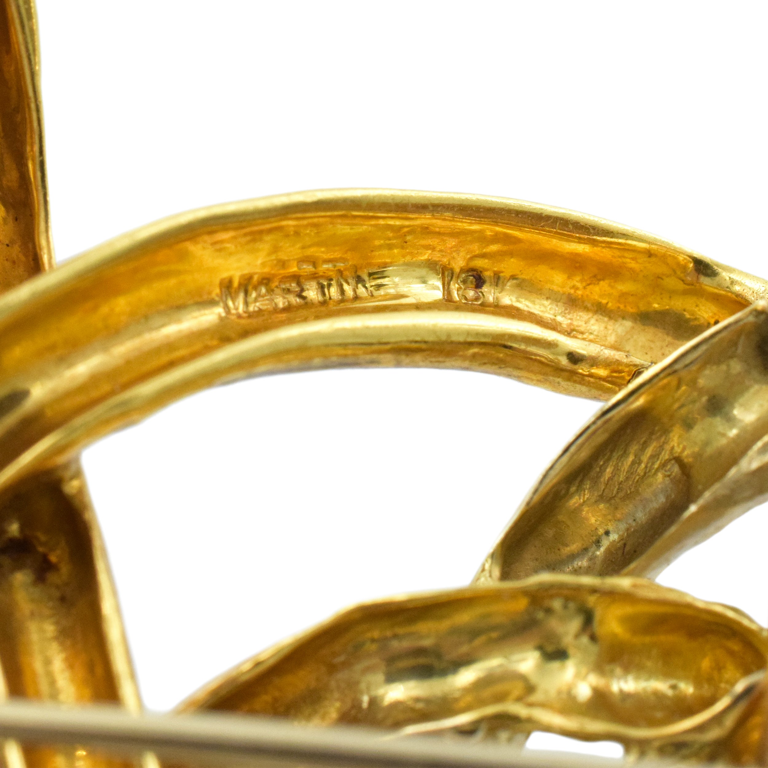 Two Snakes Brooch & Pendant in 18K Two-Tone Gold