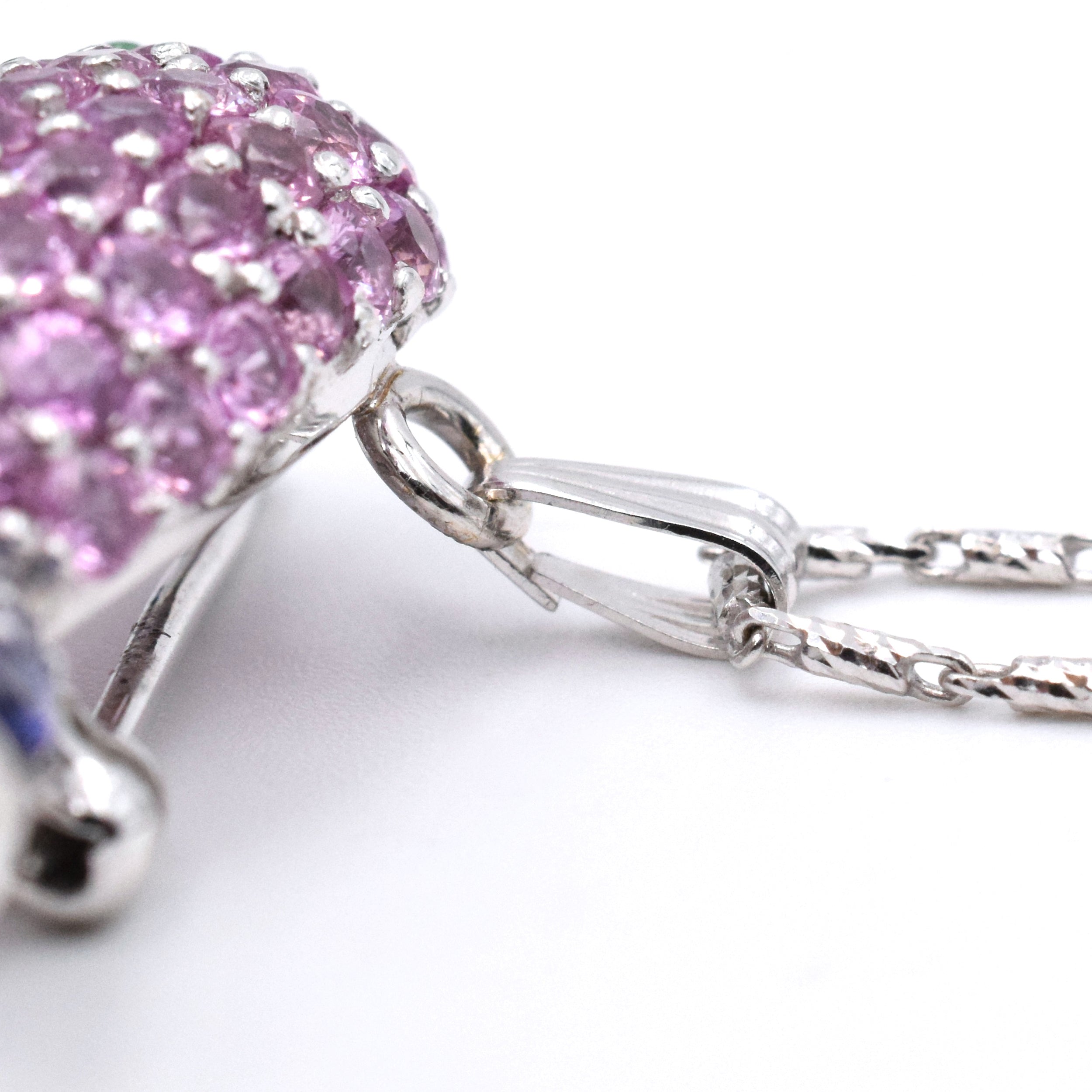 Whimsical Sapphire & Diamond Bird Brooch & Pendant