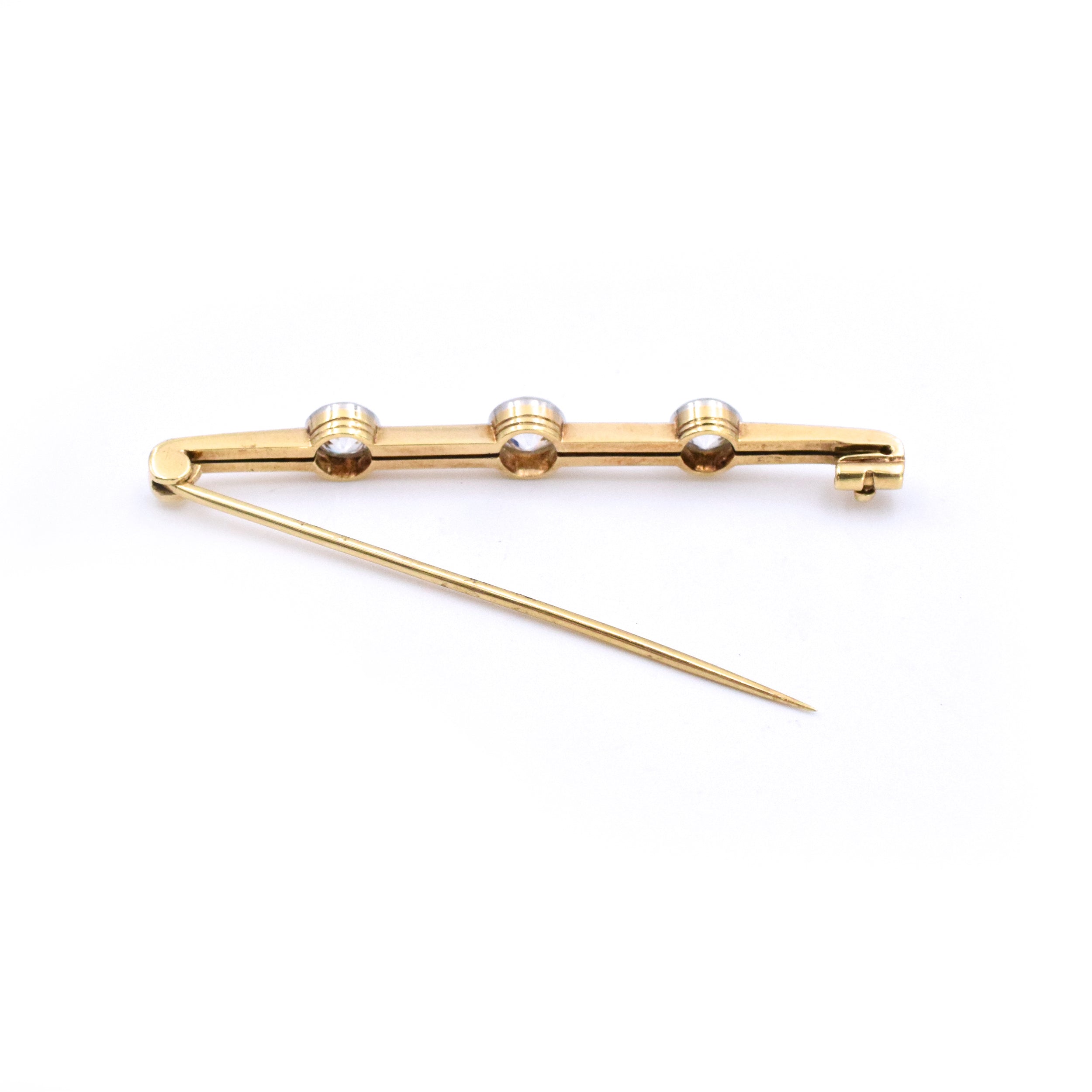Vintage 2.40ct Diamond Barre Pin