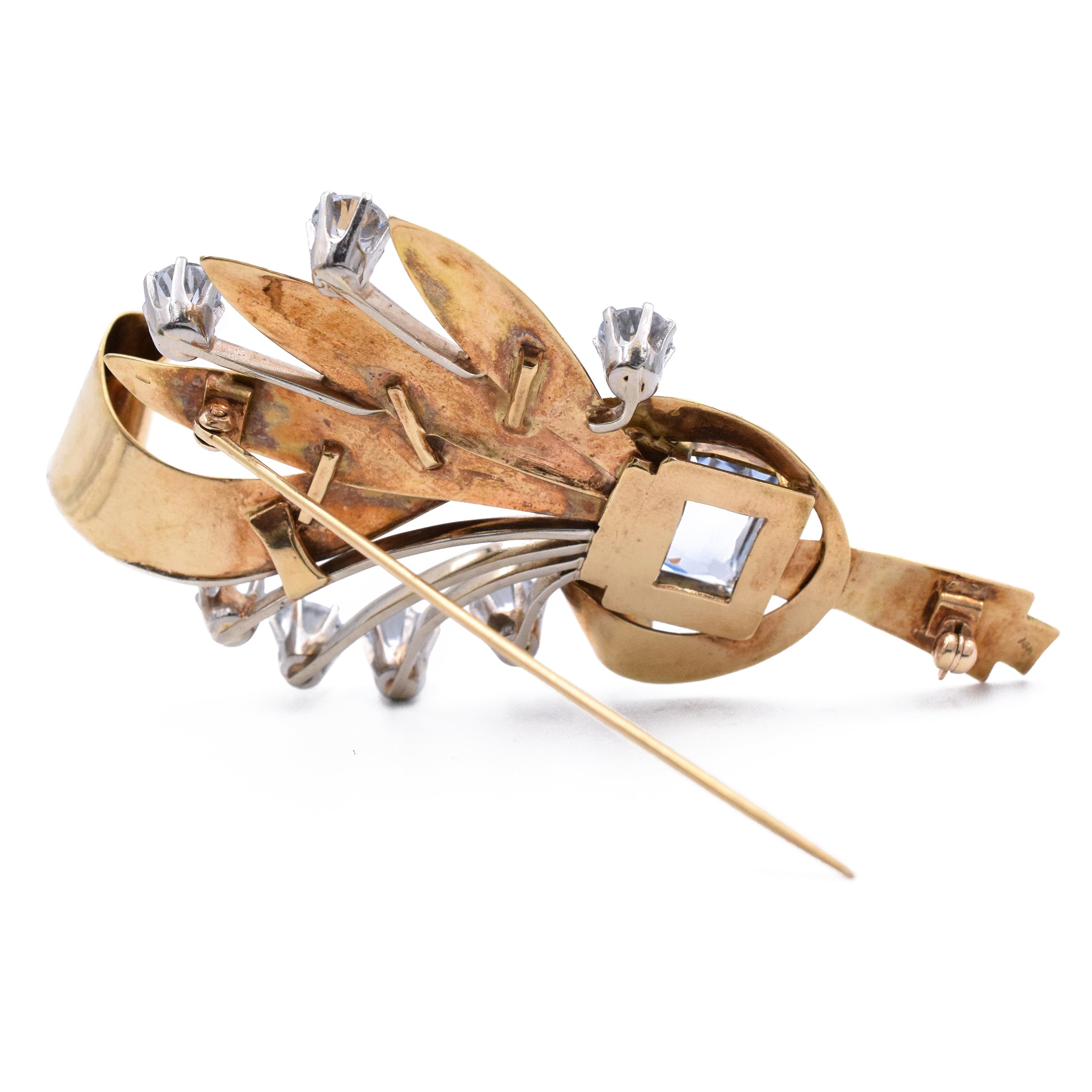 Art Deco Brooch in 14k Yellow Gold