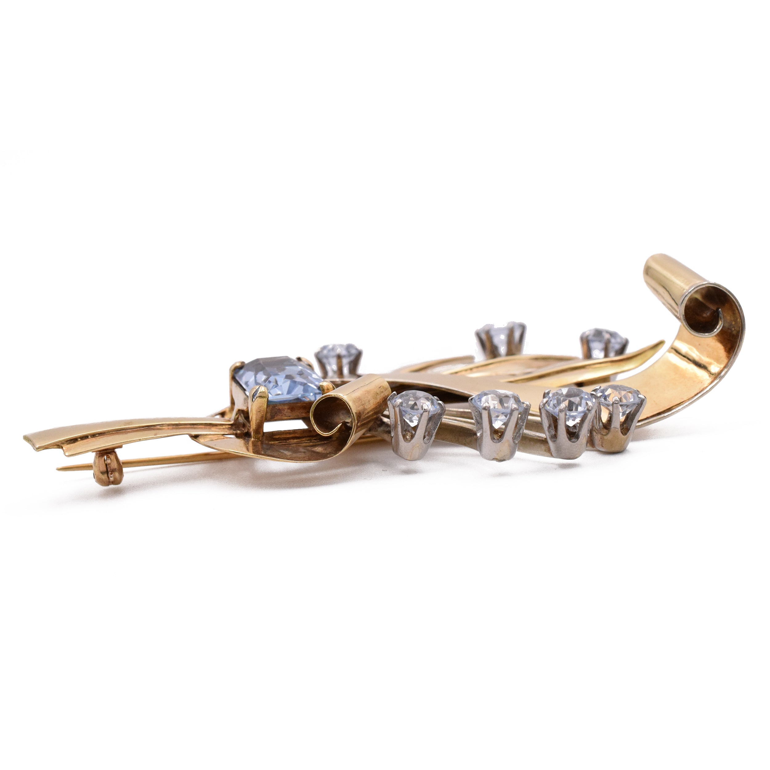 Art Deco Brooch in 14k Yellow Gold