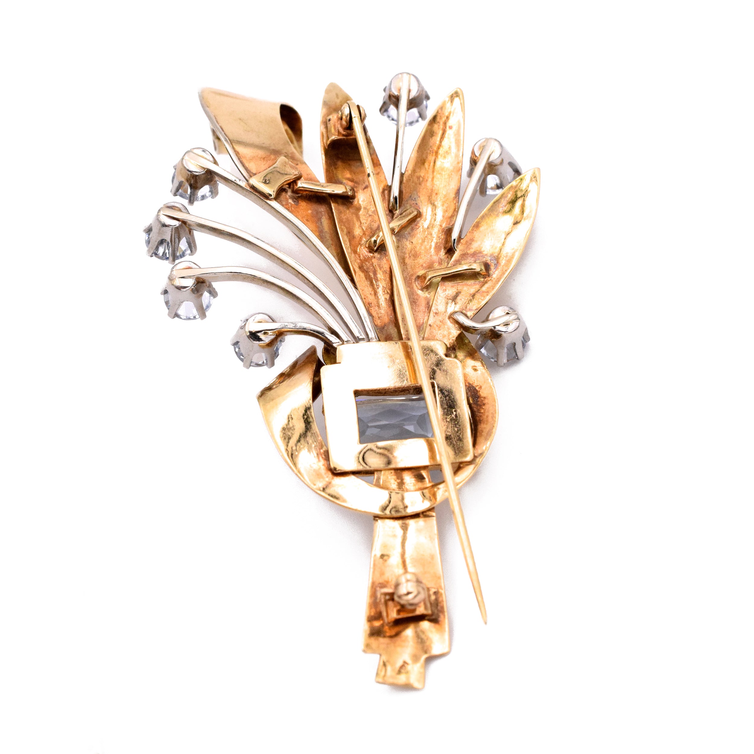 Art Deco Brooch in 14k Yellow Gold