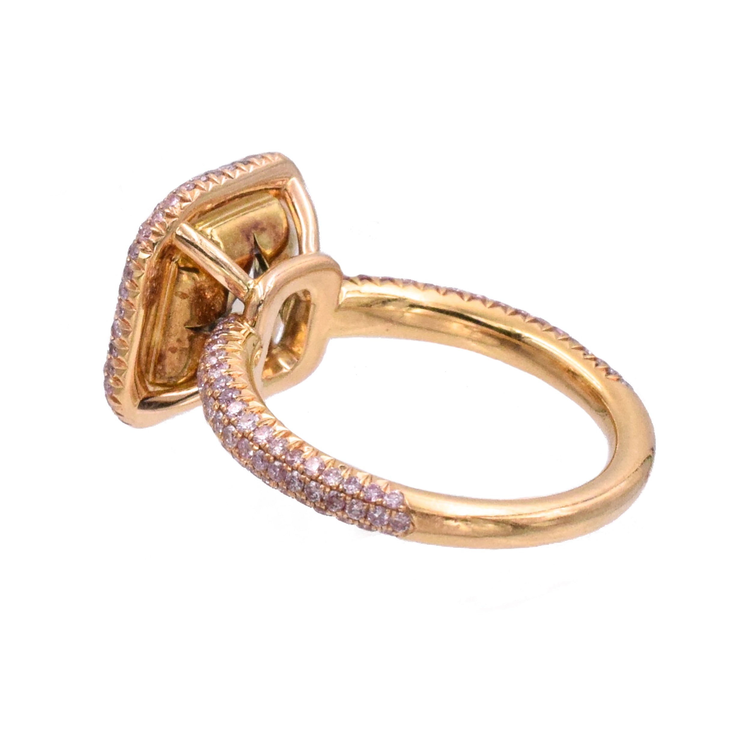 3.60ct Natural Fancy Green-Yellow Diamond Ring