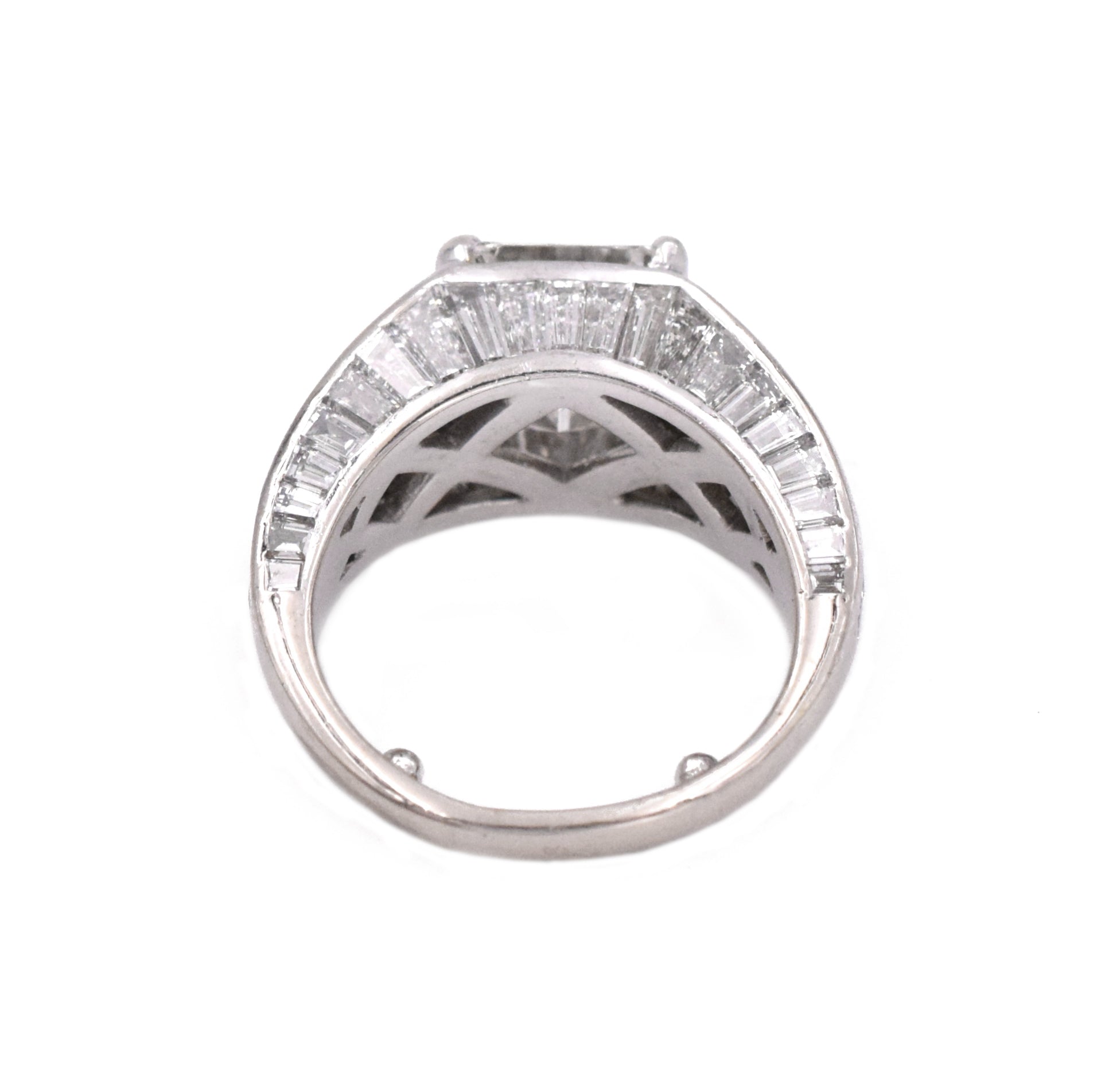 8.41ct Graff Emerald Cut Diamond Engagement Ring