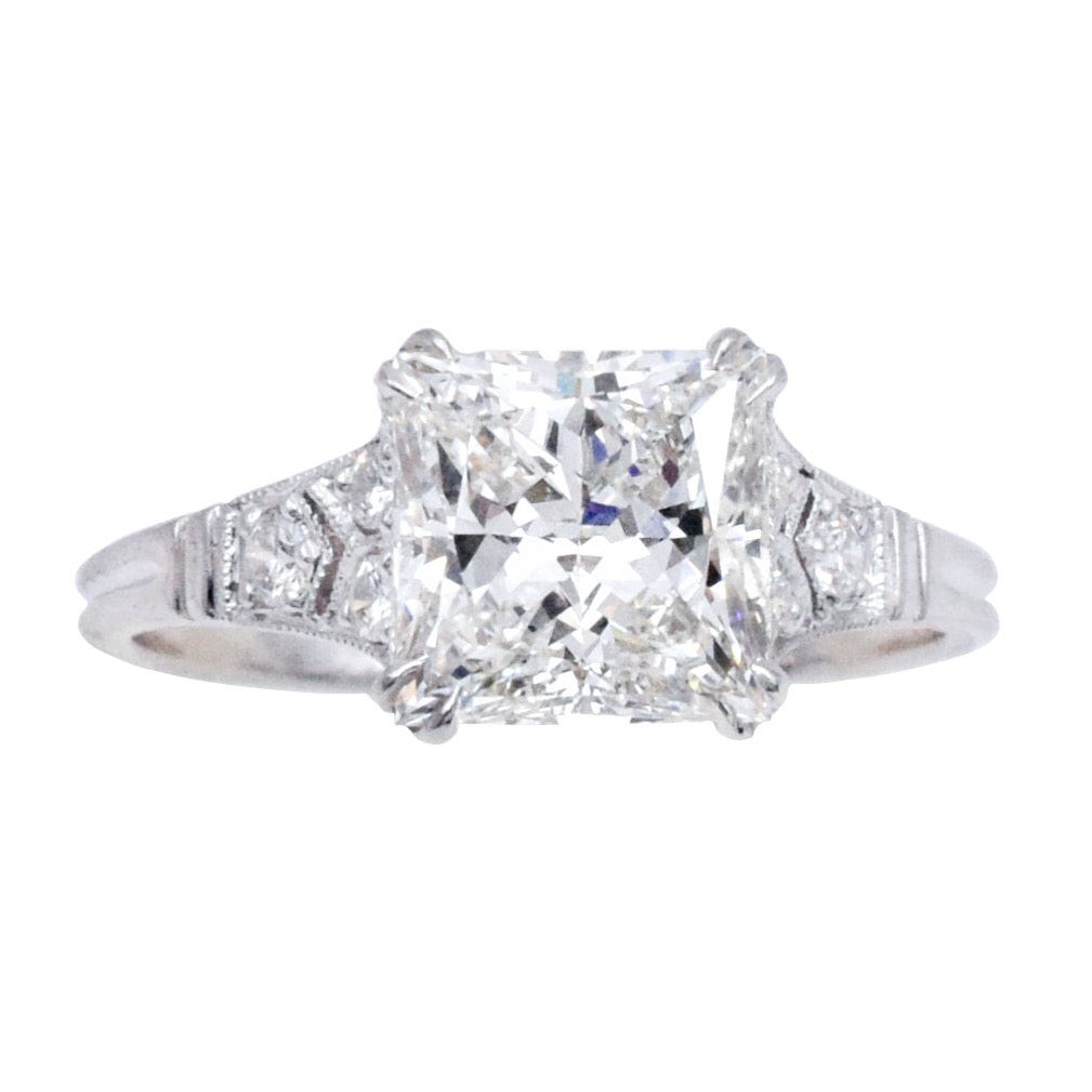 2.33ct Princess Cut Diamond Engagement Ring in Platinum