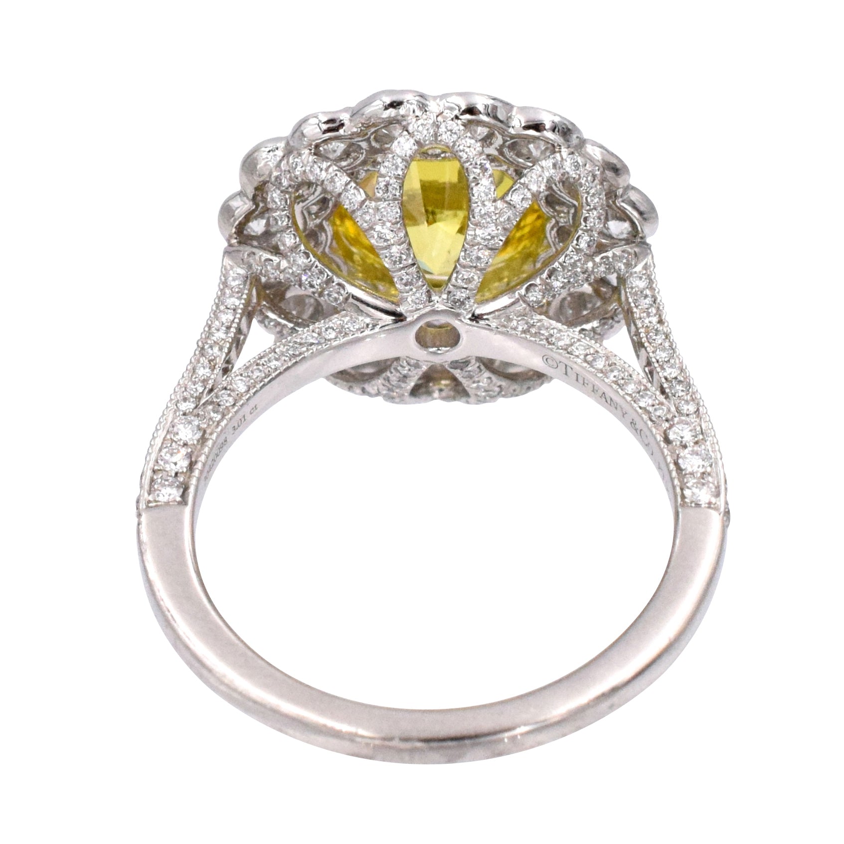 3.01ct Natural Fancy Vivid Yellow Diamond Ring by Tiffany & Co.
