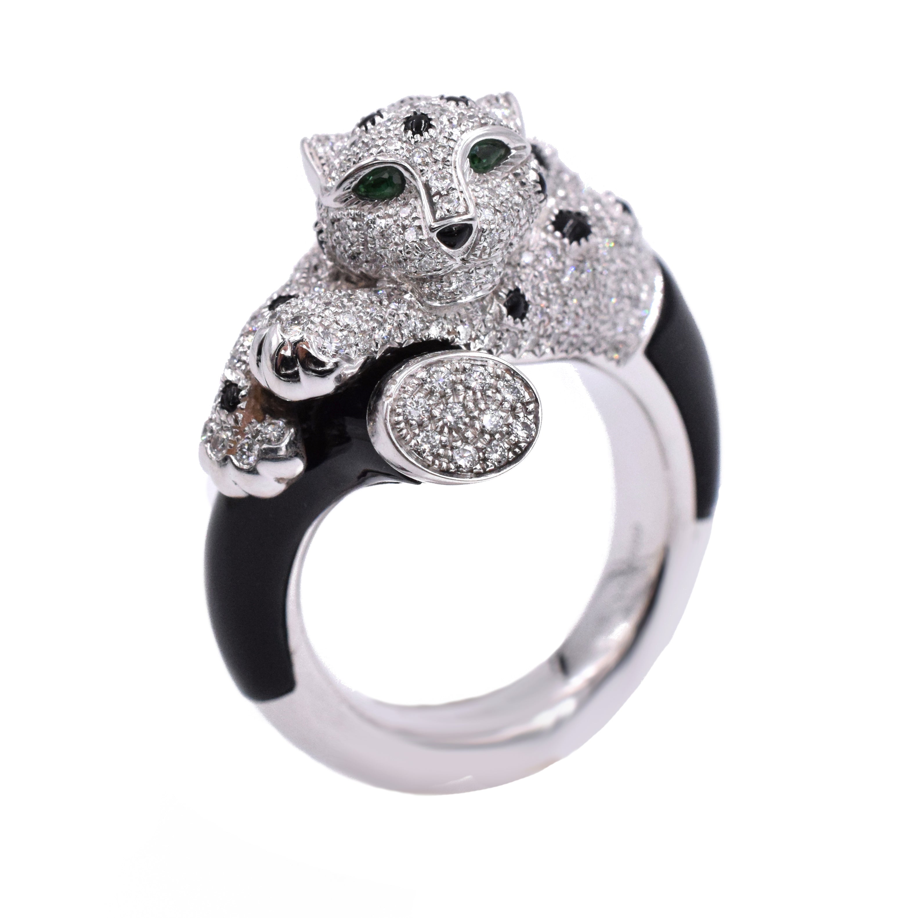 Panthère de Cartier Diamond Ring In 18k White Gold