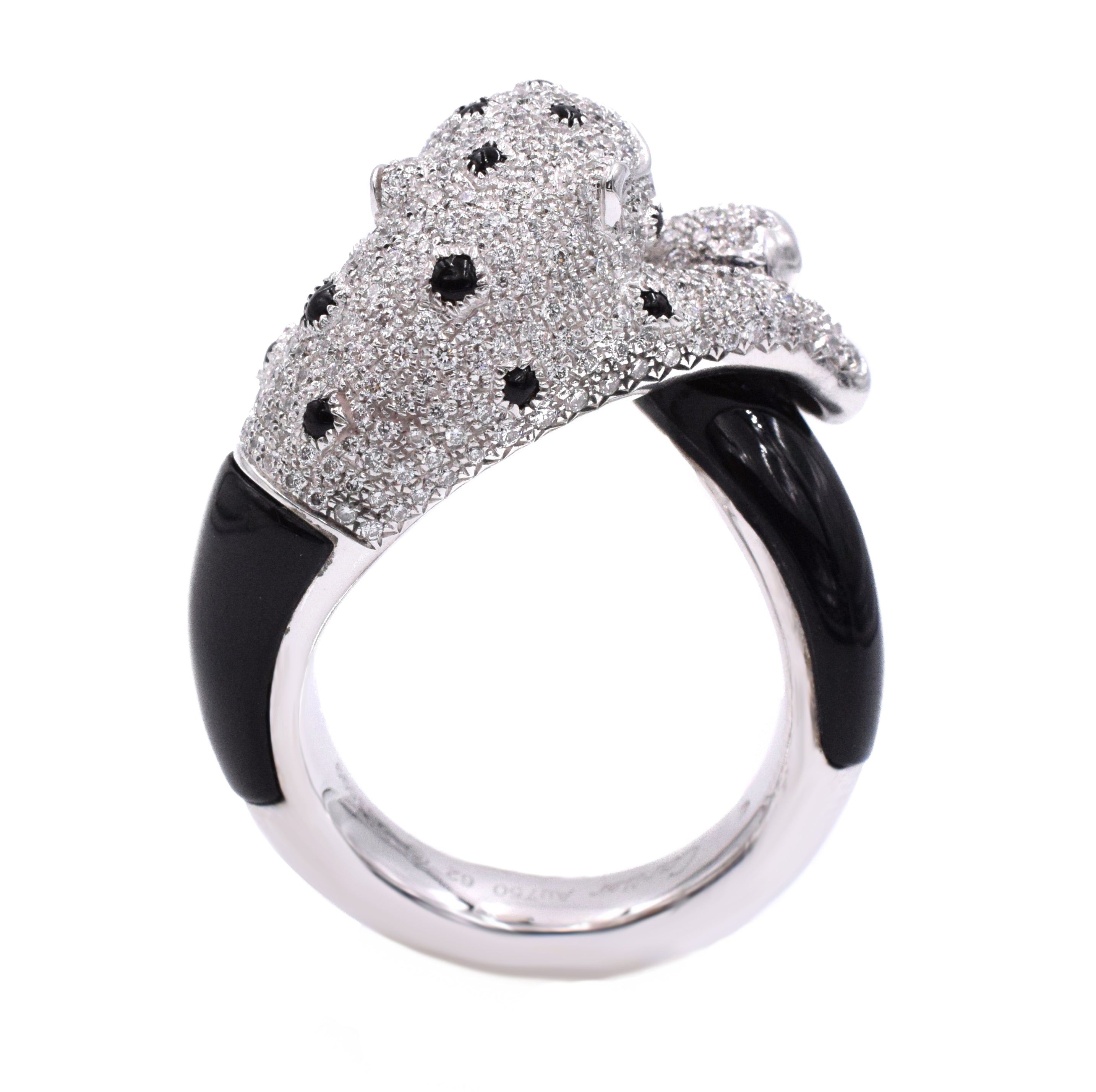 Panthère de Cartier Diamond Ring In 18k White Gold