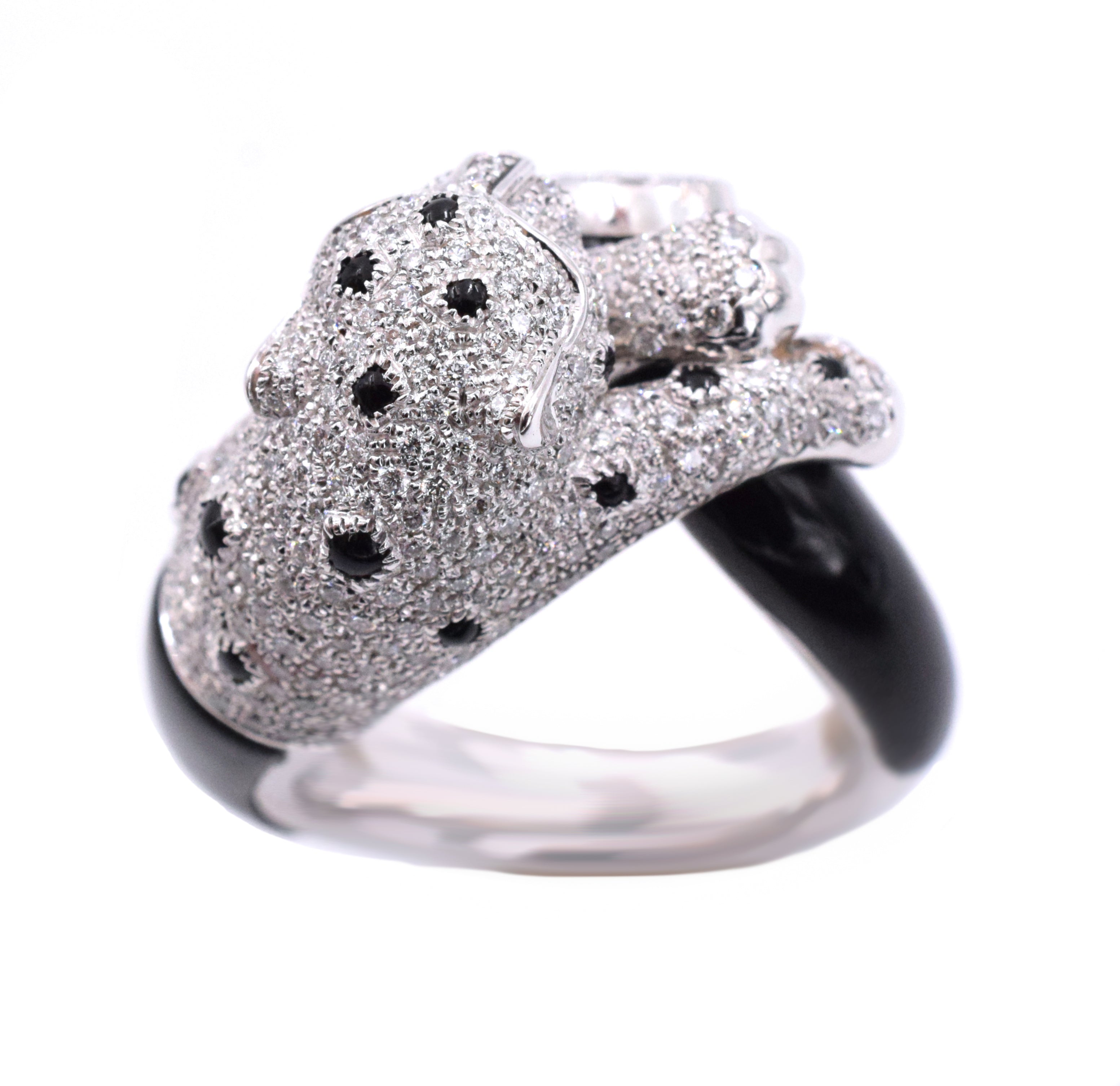 Panthère de Cartier Diamond Ring In 18k White Gold