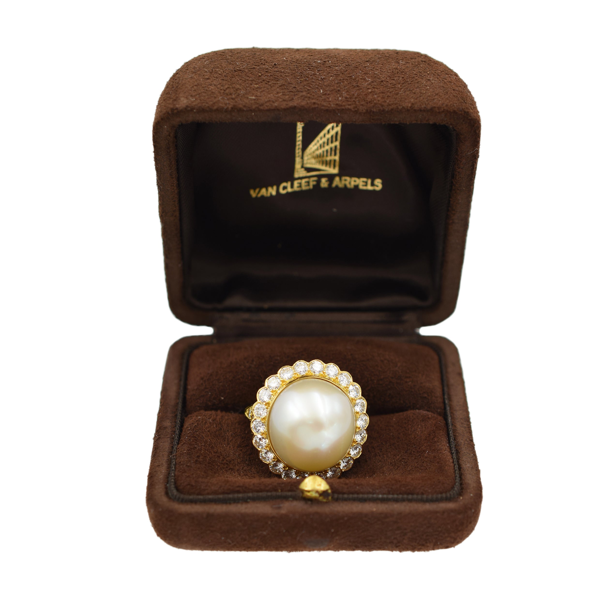 Pearl & Diamond Ballerina Ring by Van Cleef & Arpels