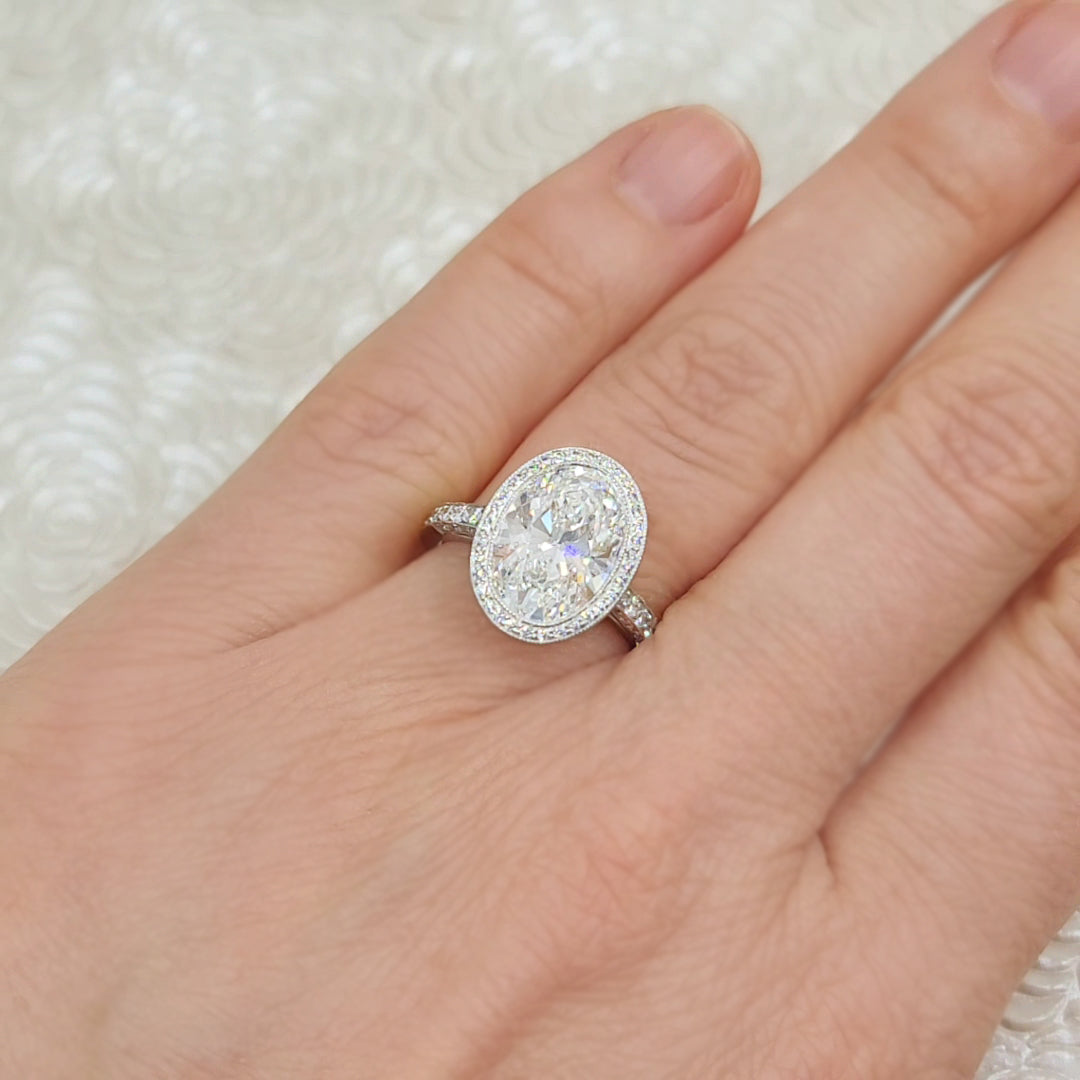 4.85ct. Oval Diamond Engagement Ring by Tiffany & Co.